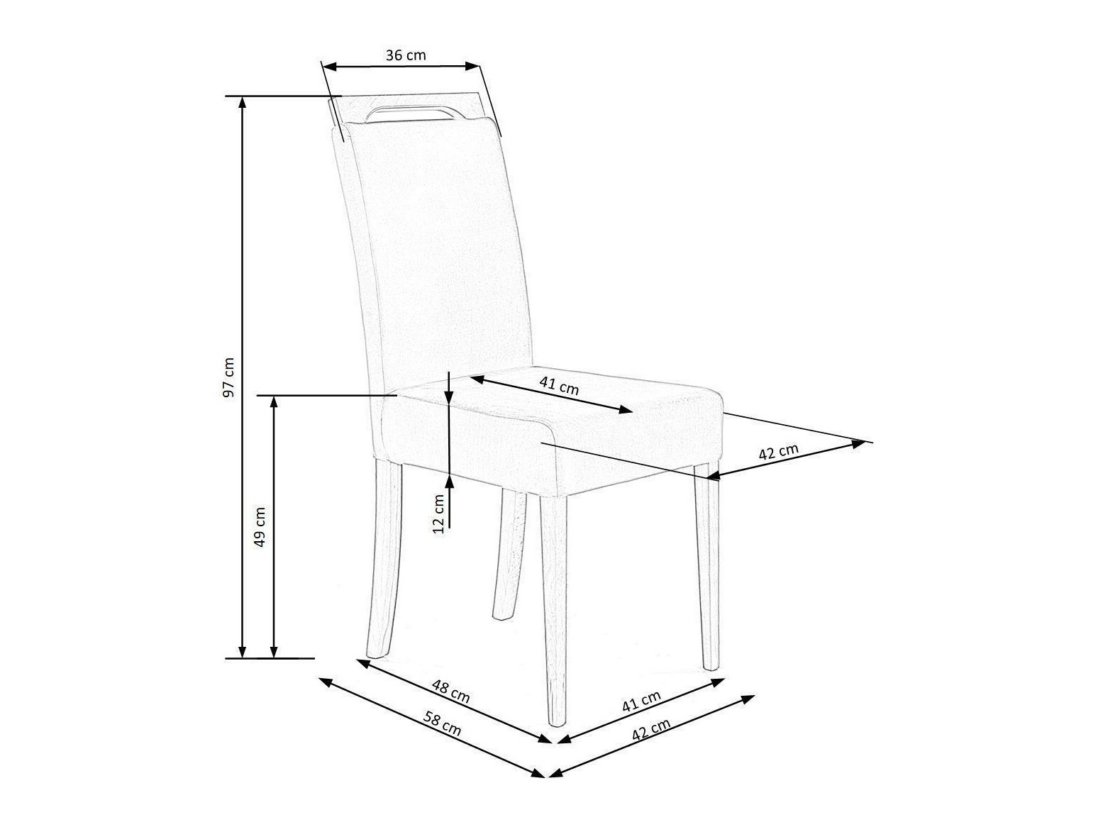 Chaise Houston 1055 (Monolith 37)