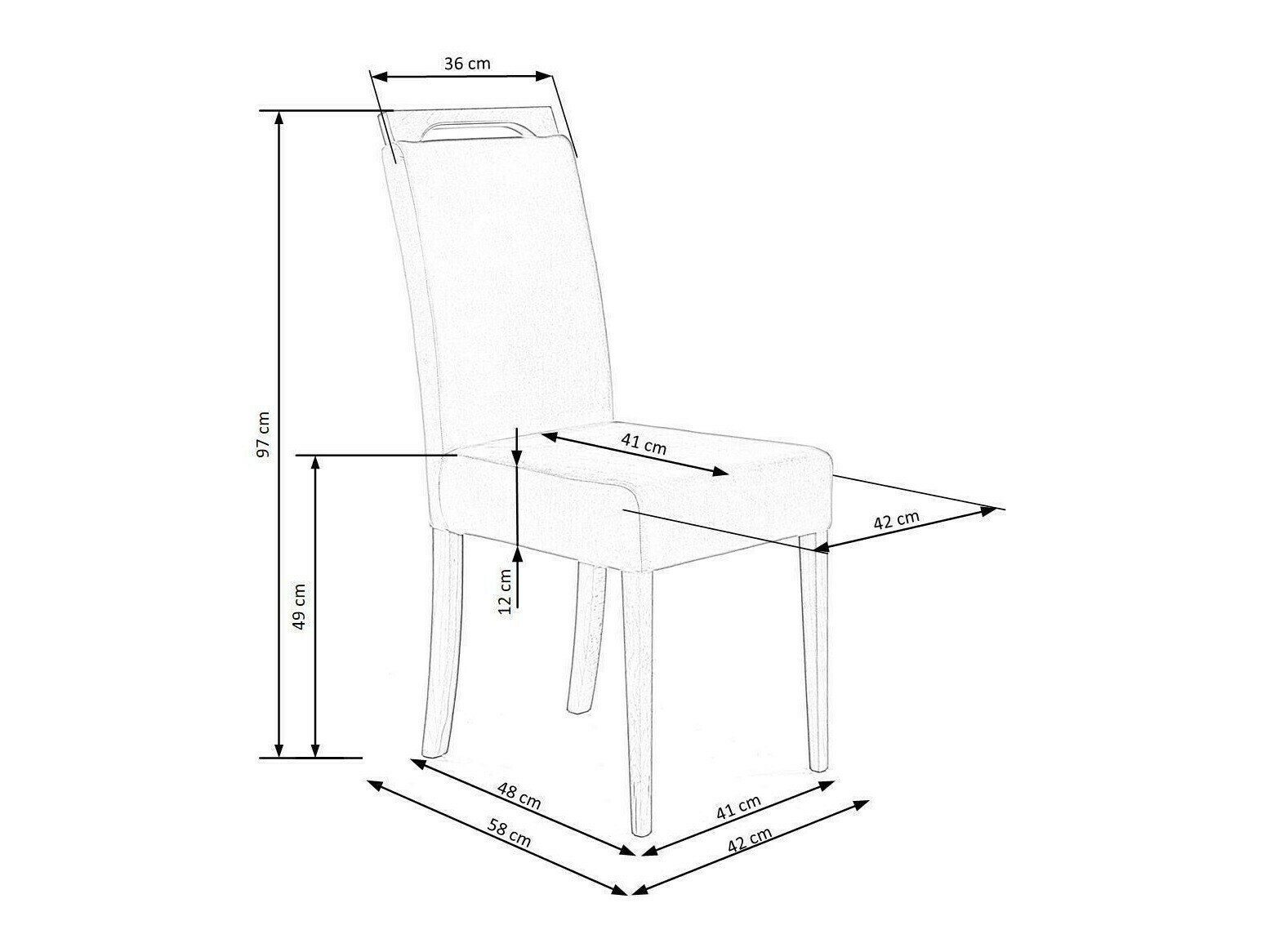 Chaise Houston 1055 (Monolith 77)