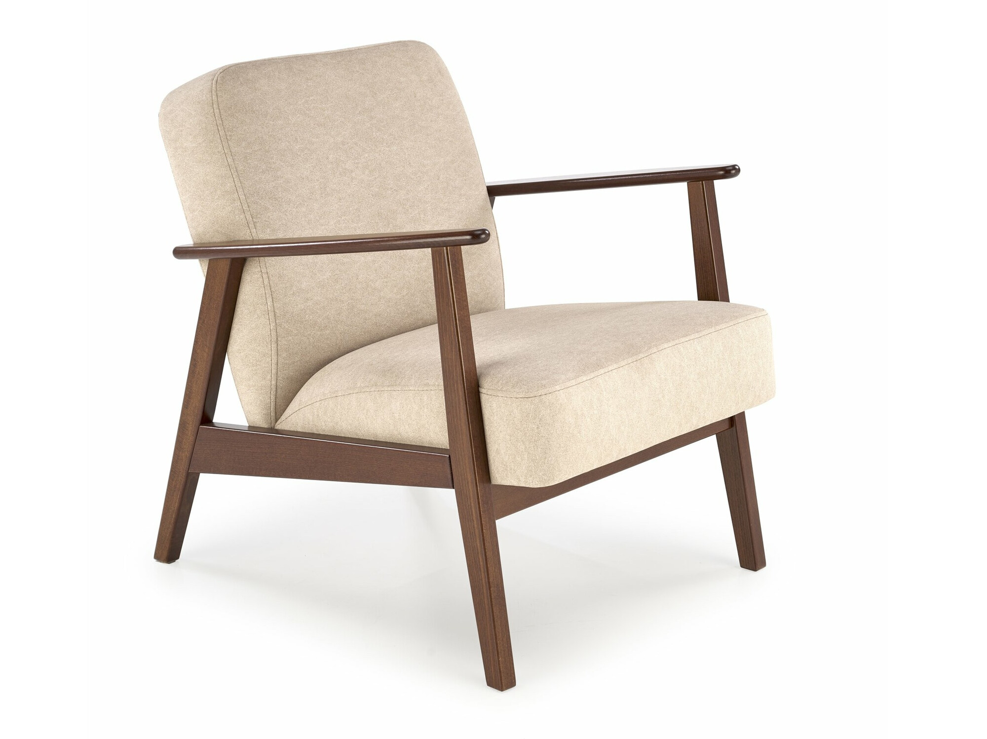 Fauteuil Houston 2116 (Beige + Noyer)