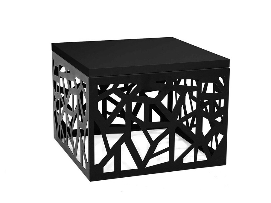 Table basse Germantown 102 (Noir mat + Noir brillant)