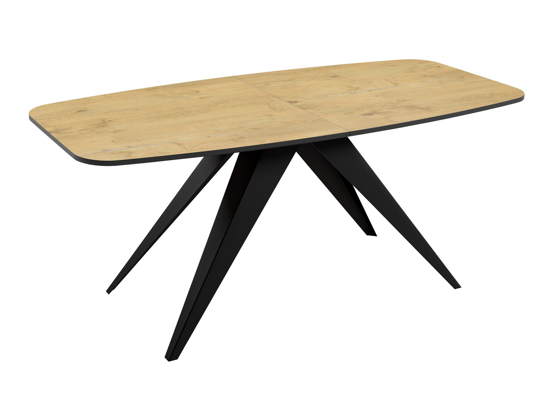 Table Oswego 115 (Noir + Chêne lancelot)