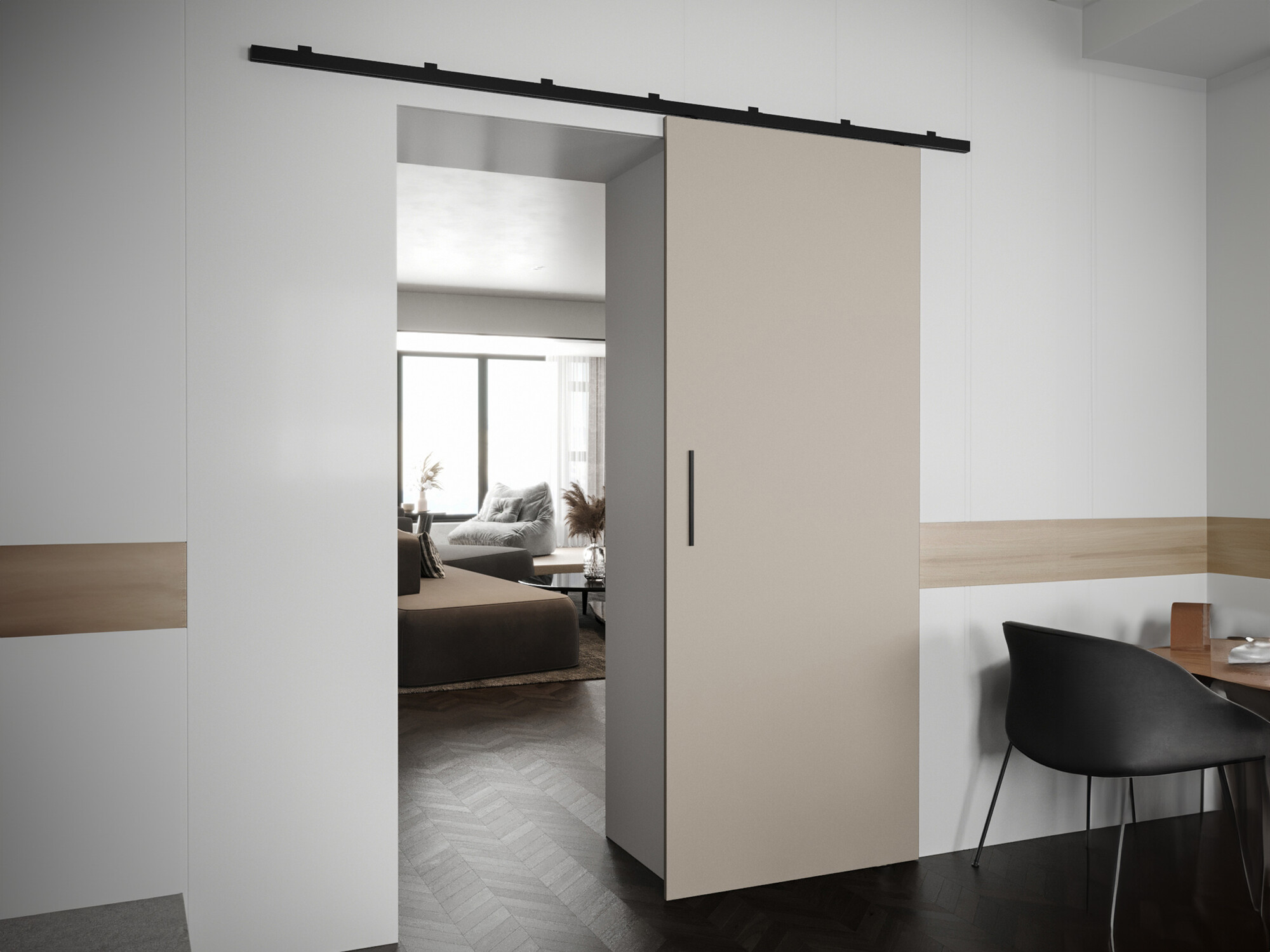 Porte coulissante Hartford 487 (Cachemire)