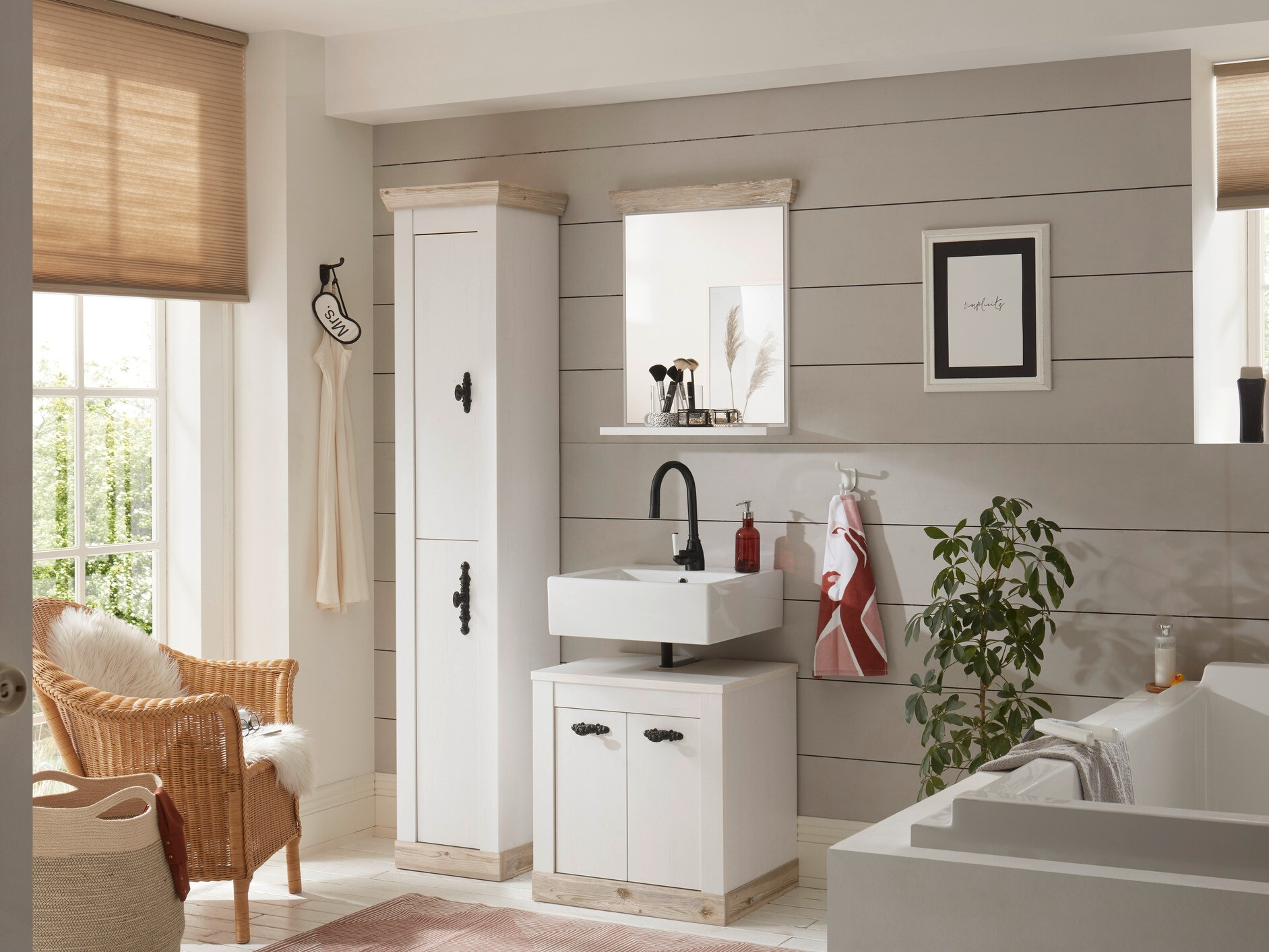 Armoire de lavabo à poser Daltori 141