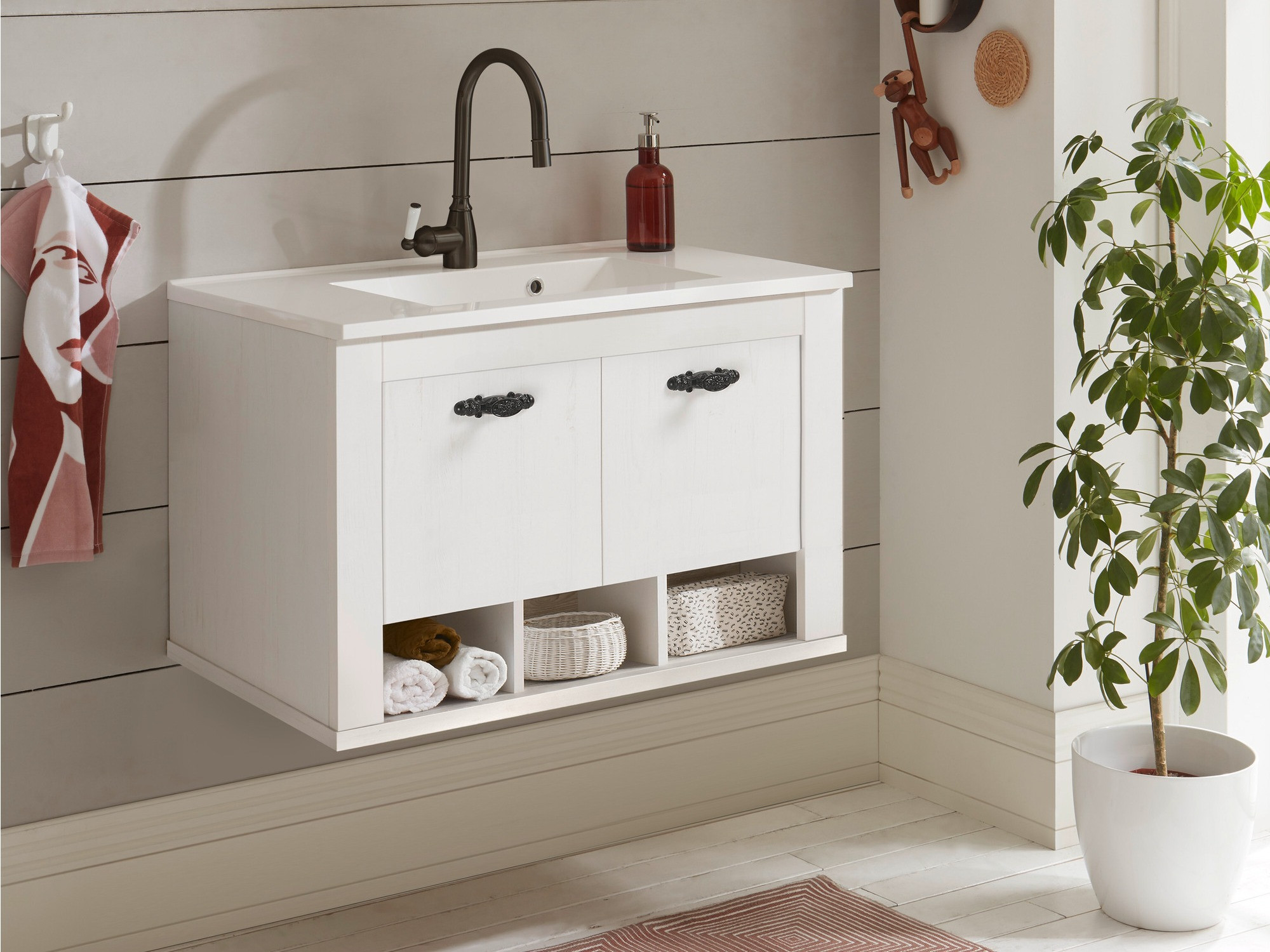 Armoire de salle de bains murale pour lavabo Daltori 143