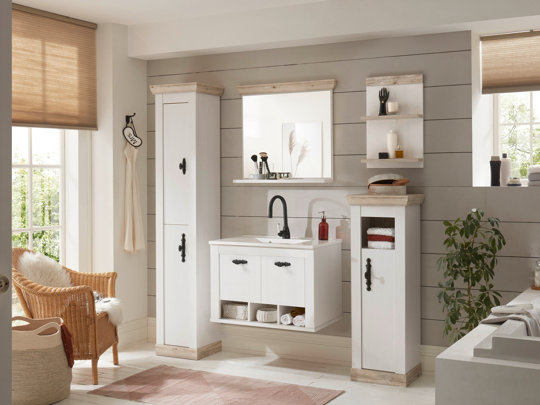 Armoire de salle de bains murale pour lavabo Daltori 143