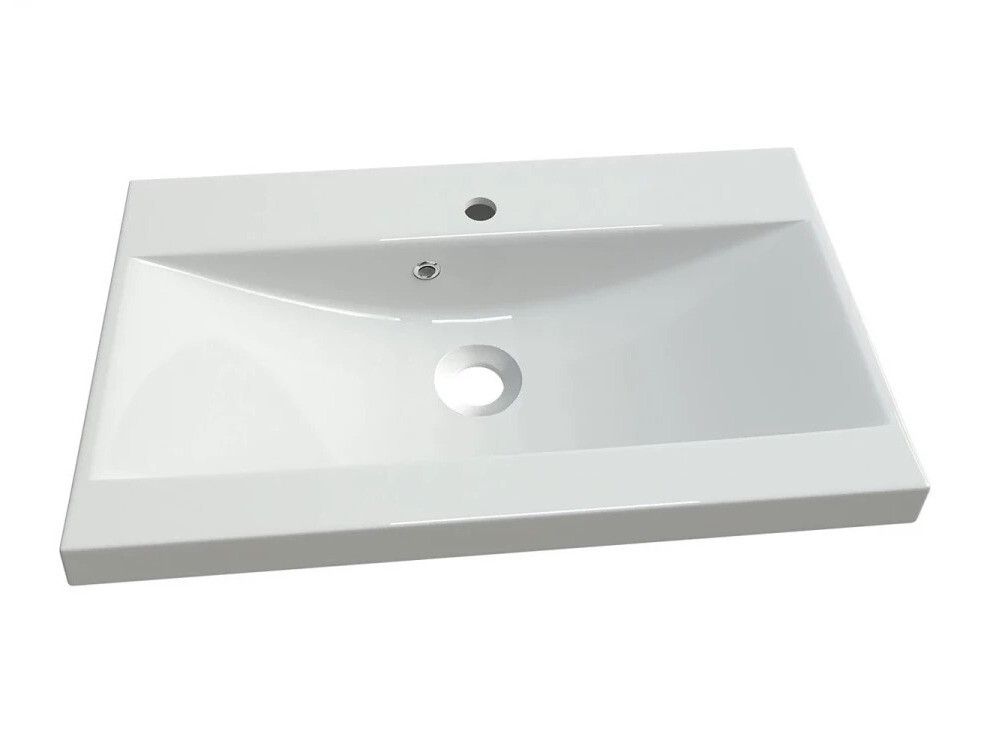 Ensemble de salle de bain Scientia III (Blanc brillant + Blanc)