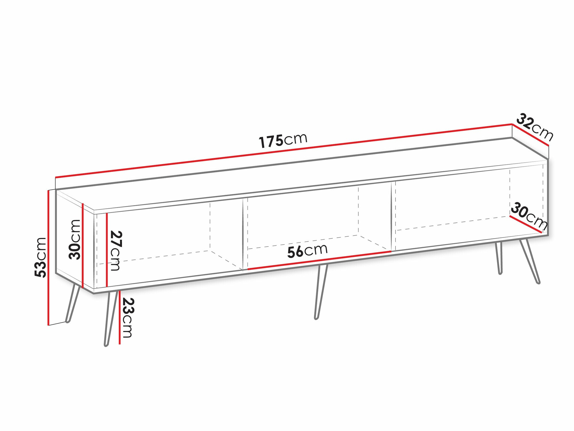 Meuble TV Princal III (Blanc)