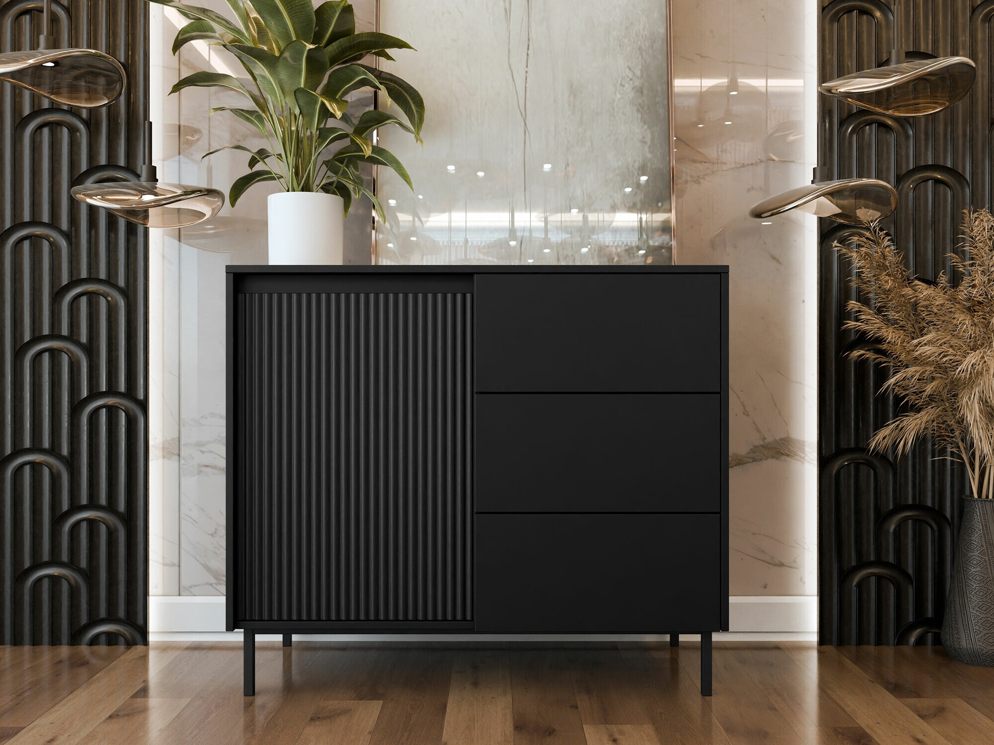 Commode Comfivo Delruva (Noir)