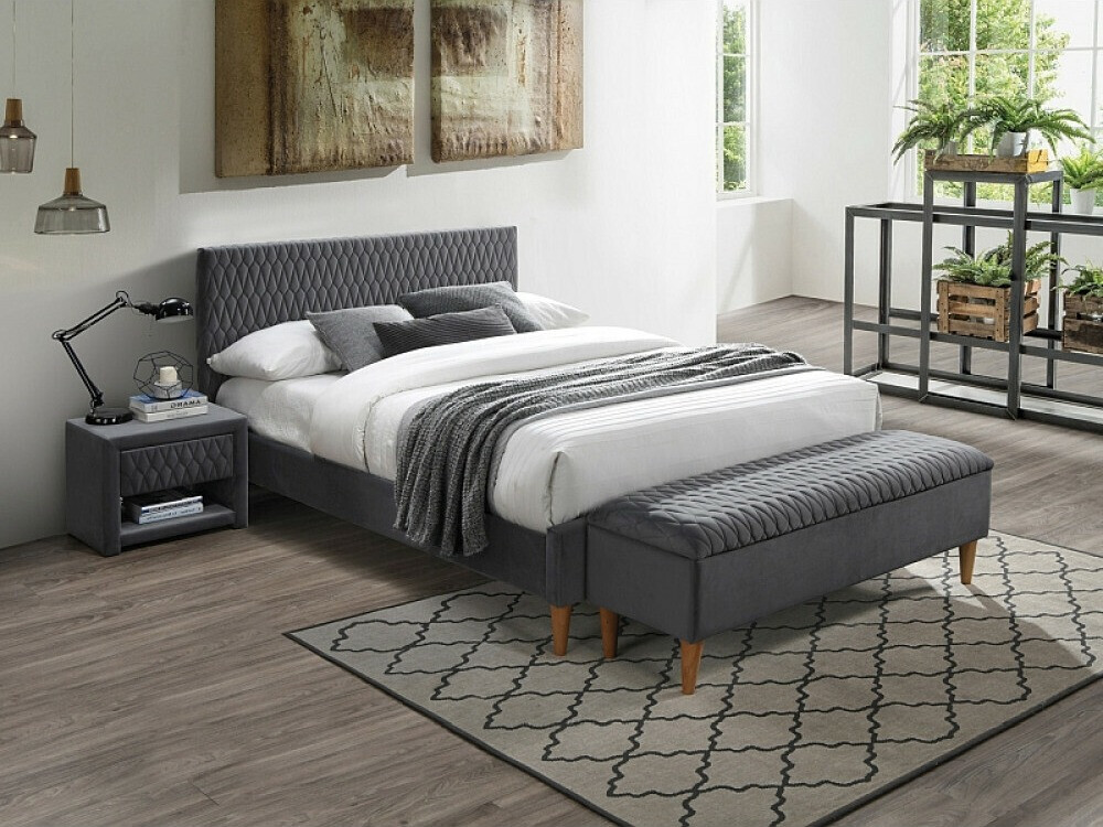 Table de chevet Detroit 101 (Gris)