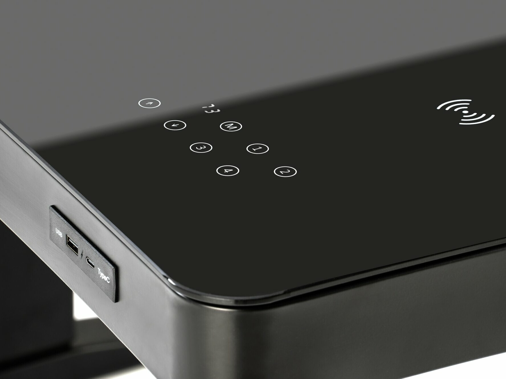 Bureau réglable en hauteur Houston 1703 (Noir)