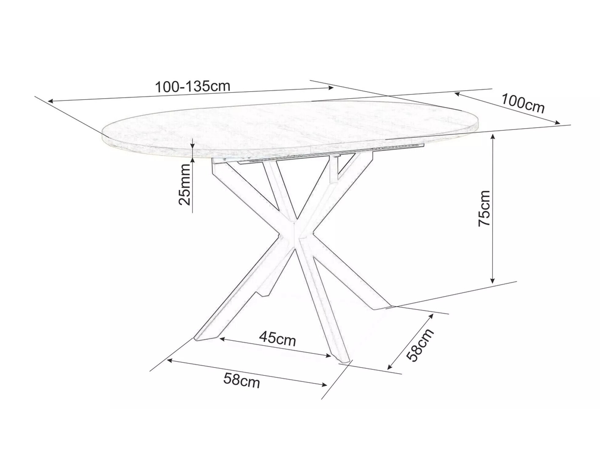Table Detroit 115 (Chêne Artisan)