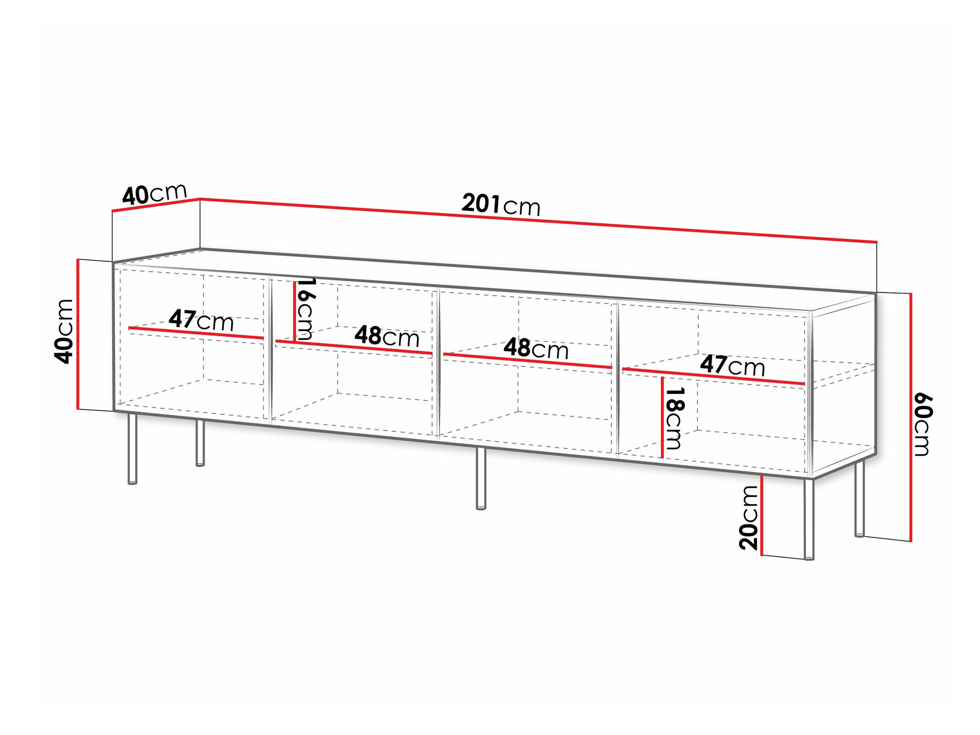 Meuble TV Celra I (Blanc)