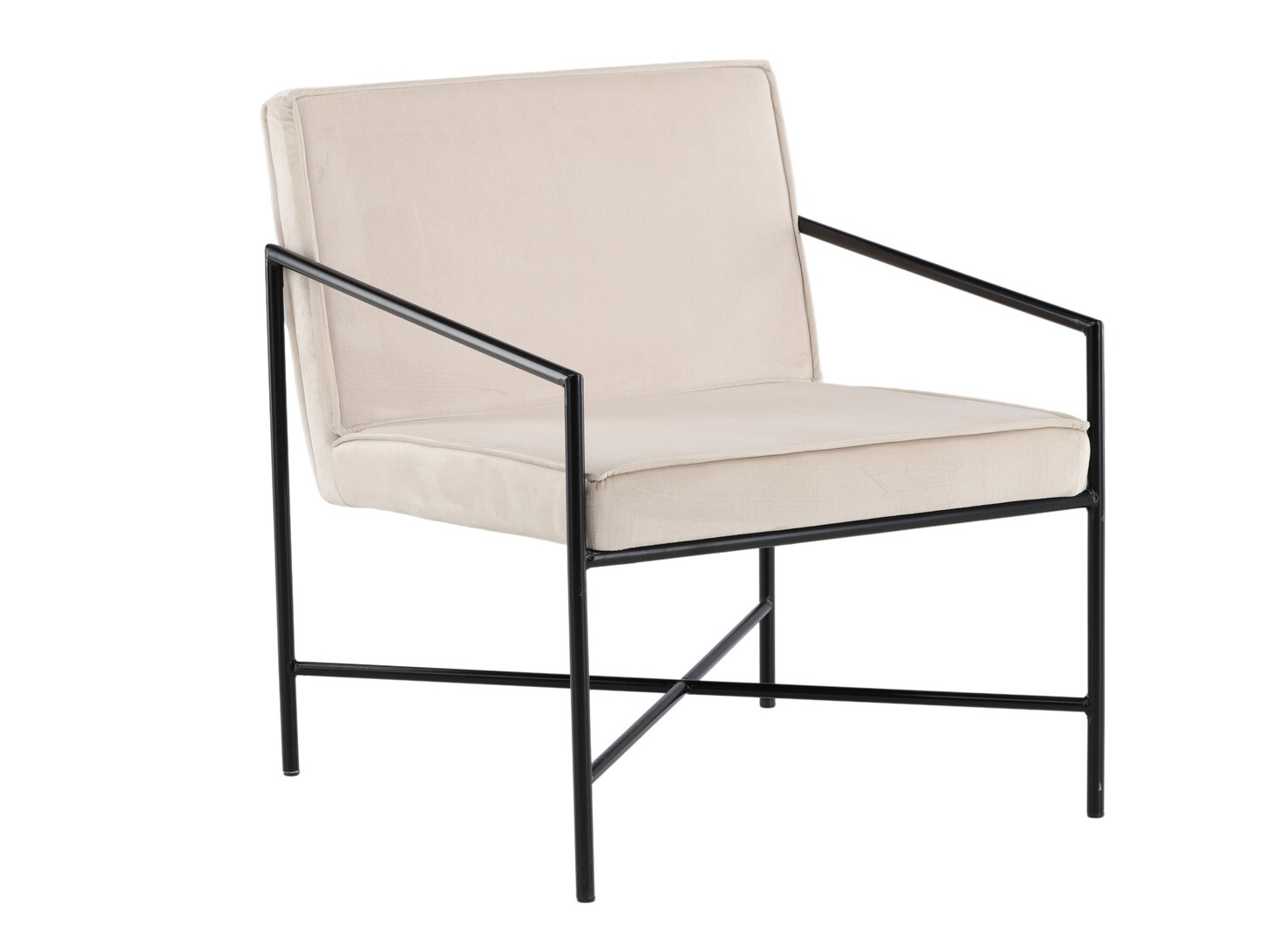Fauteuil Dallas 1707 (Beige +Noir)