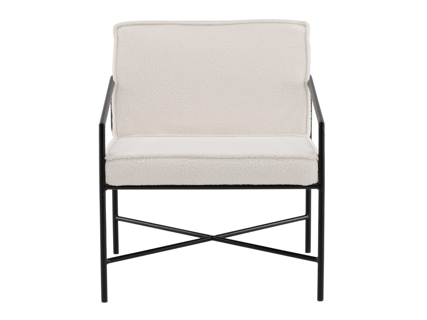 Fauteuil Dallas 1707 (Crème + Noir)