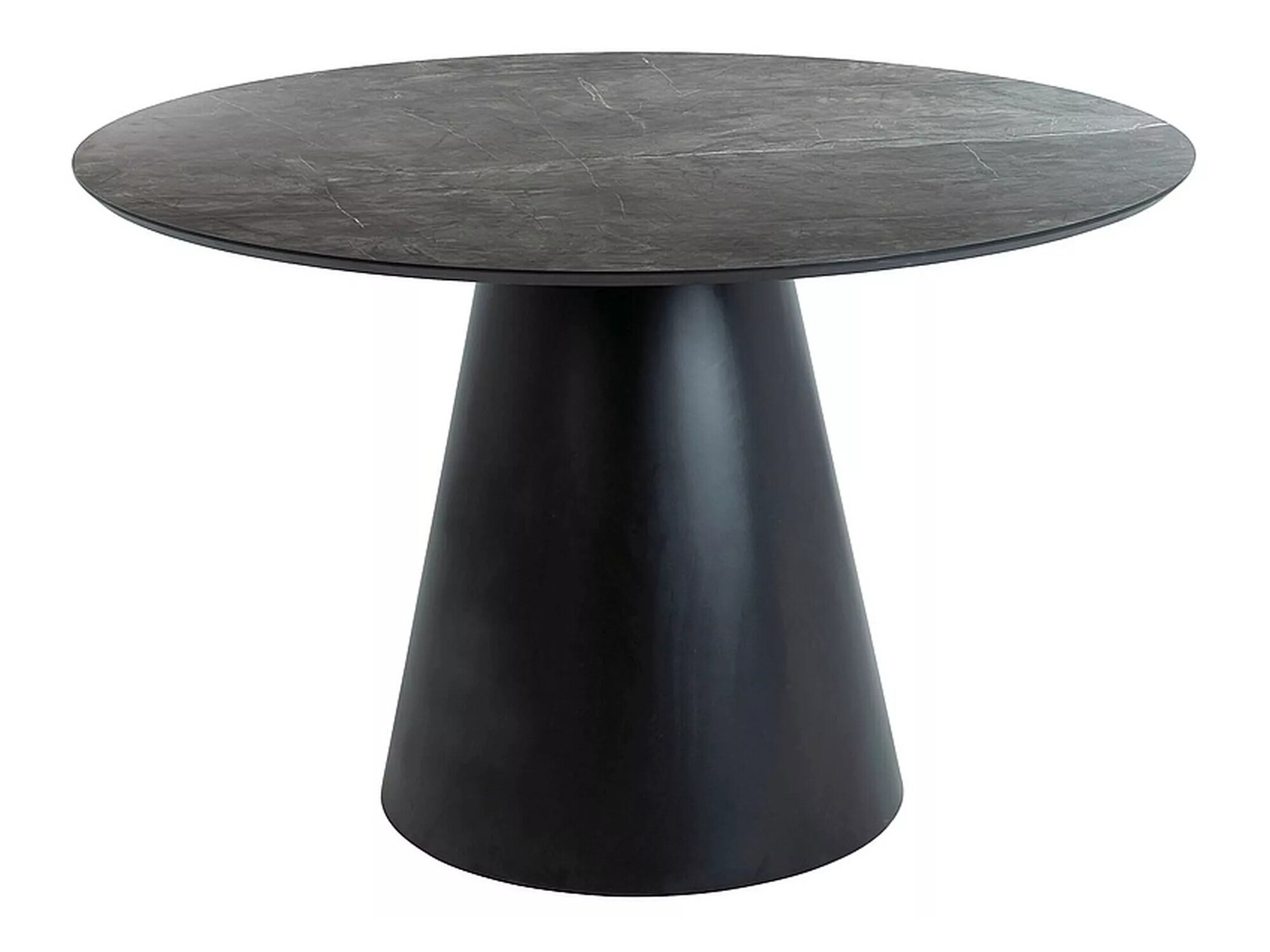 Table Detroit 137 (Marbre gris + Noir)