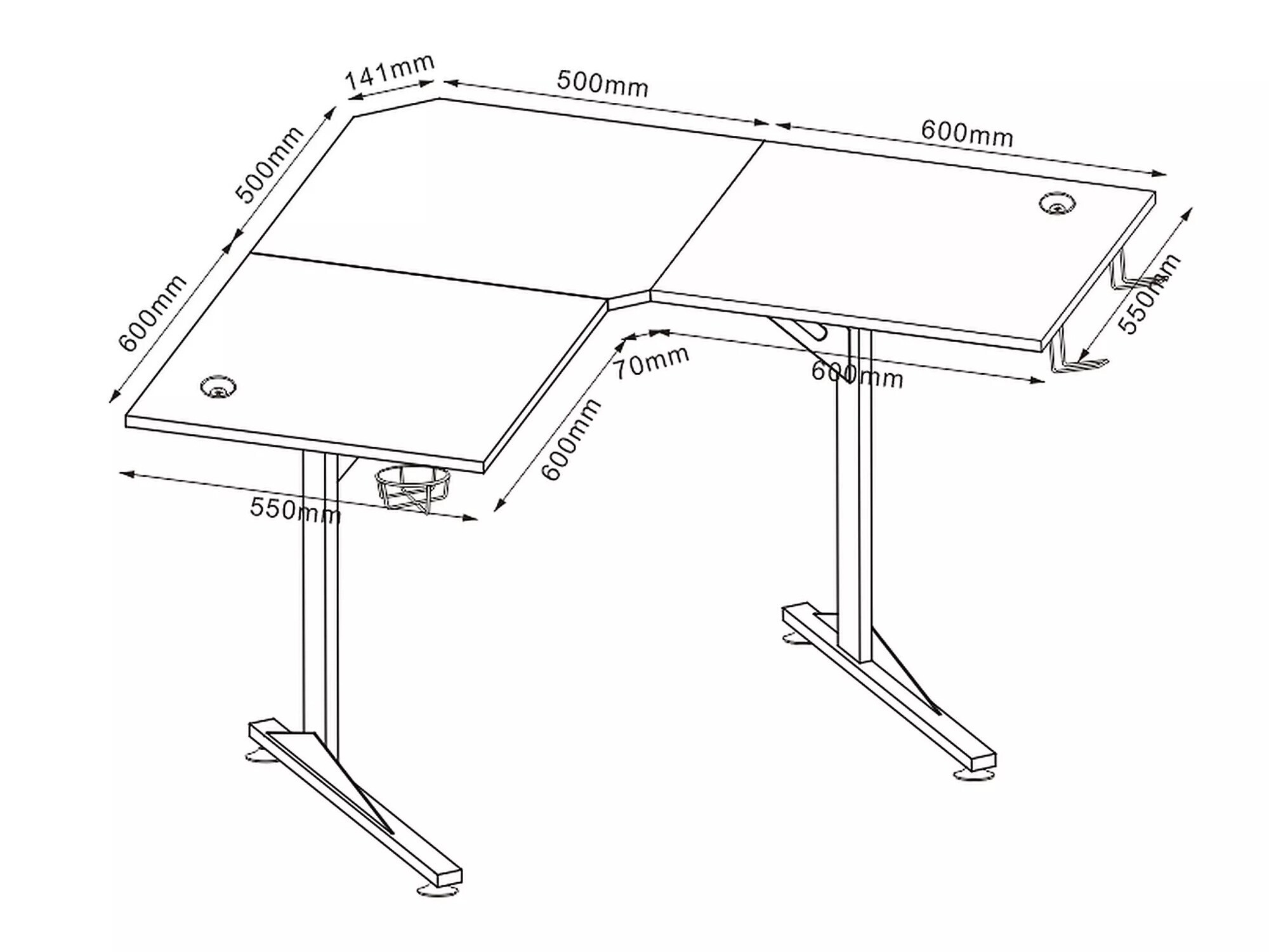 Bureau d'angle Detroit 215