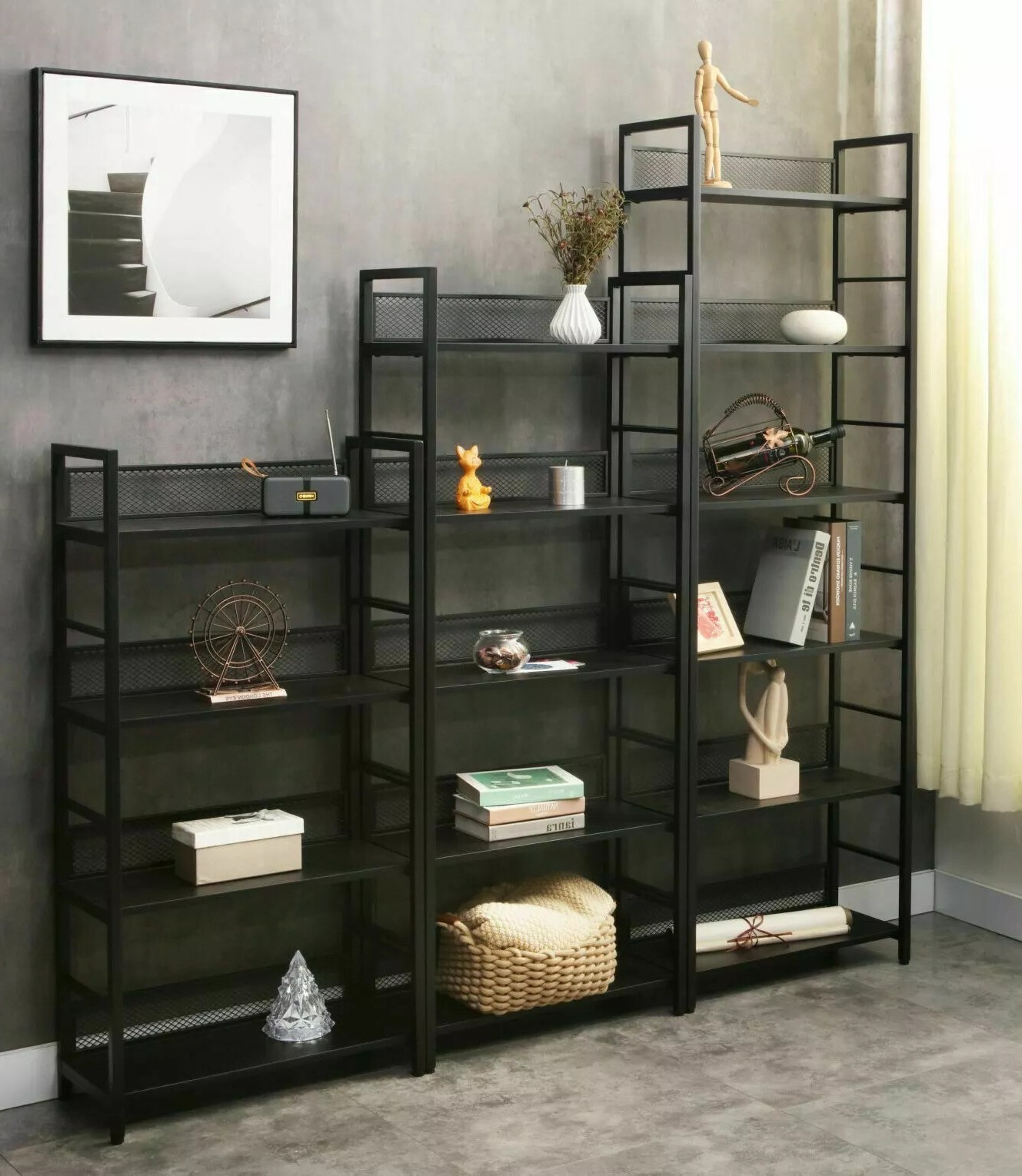 Étagère Detroit 186 (Noir)