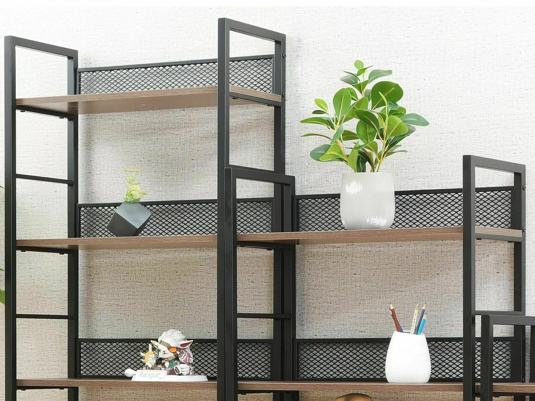 Étagère Detroit 189 (Noir + Chêne)