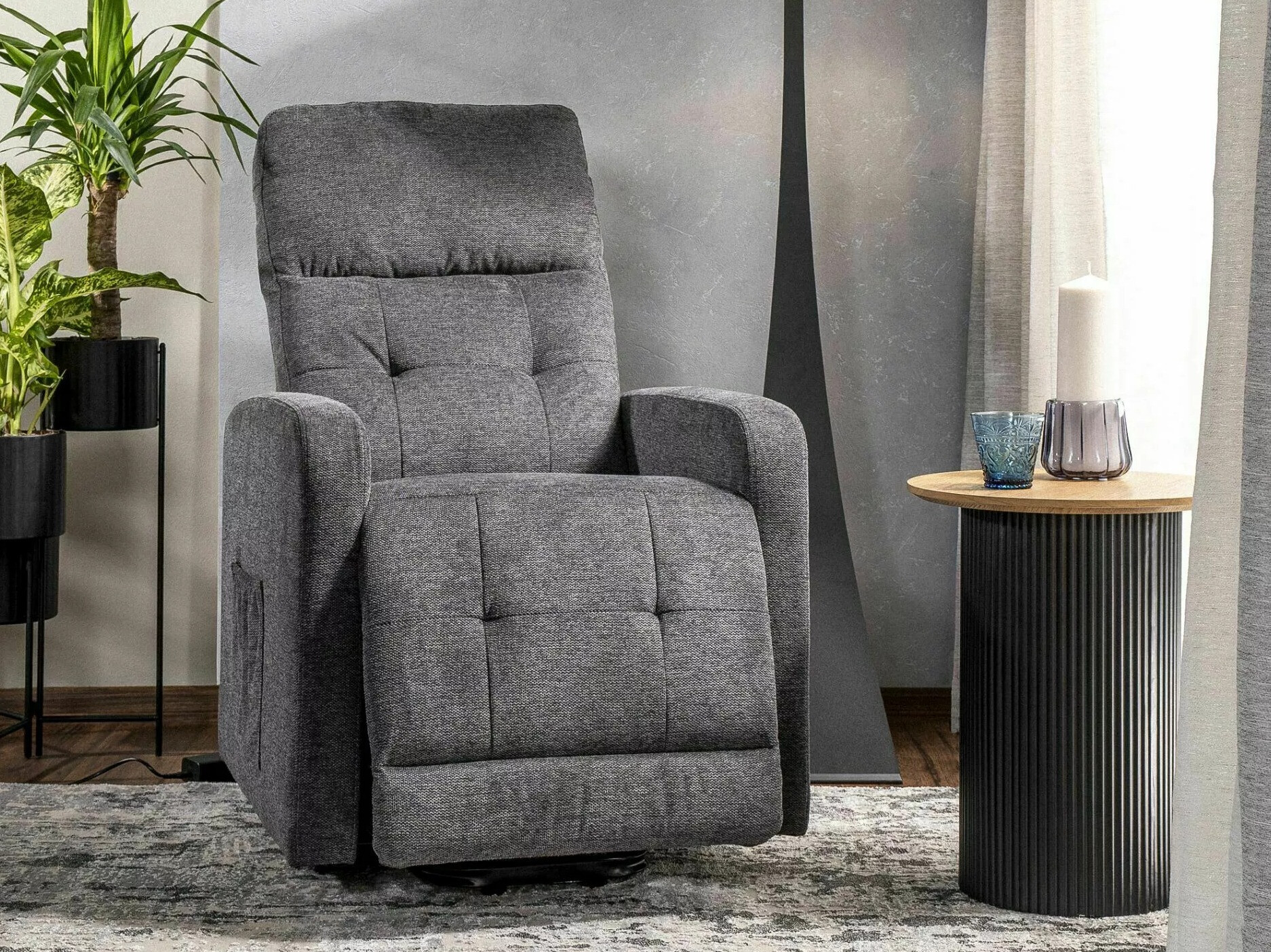 Fauteuil inclinable Detroit 197 (Gris foncé)