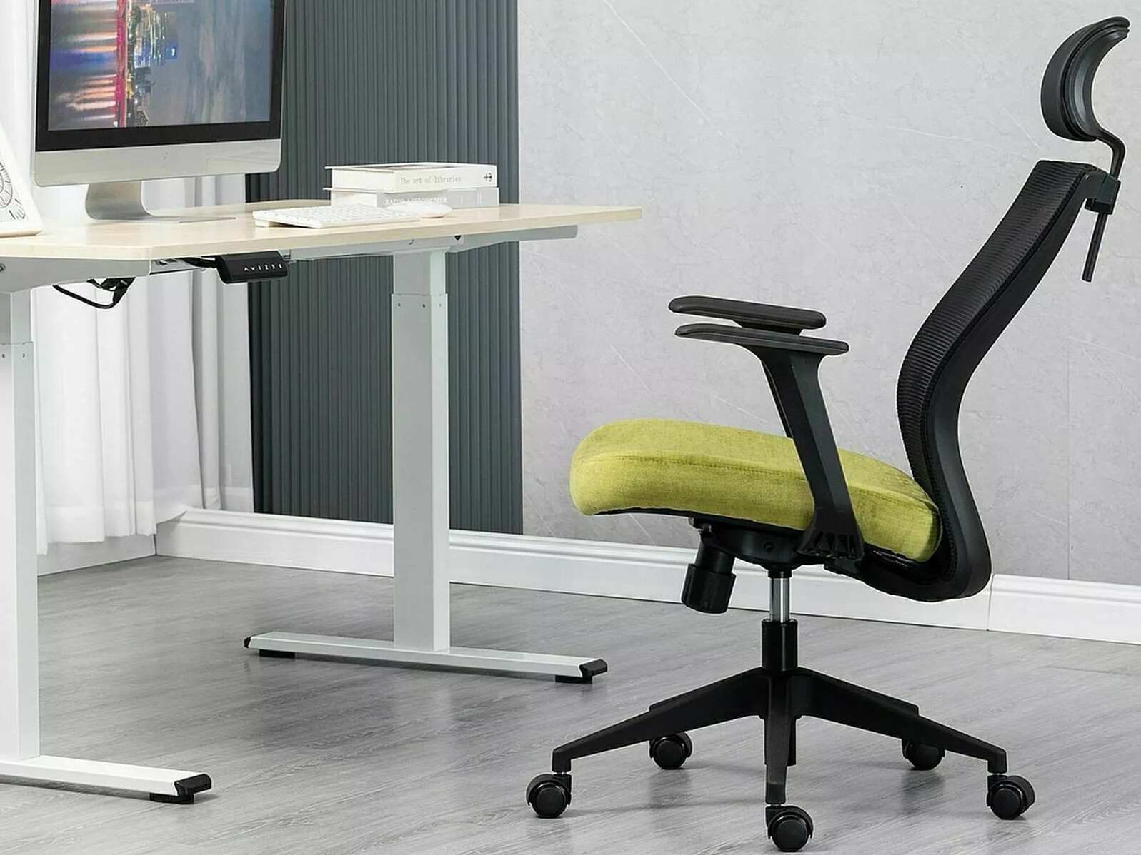 Chaise de bureau Detroit 270 (Noir + Jaune)