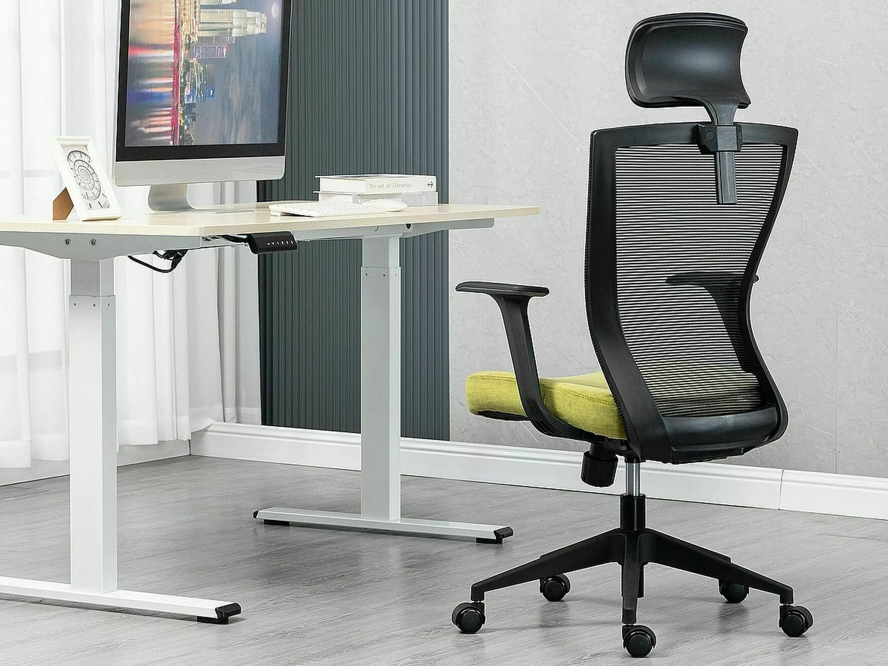 Chaise de bureau Detroit 270 (Noir + Jaune)