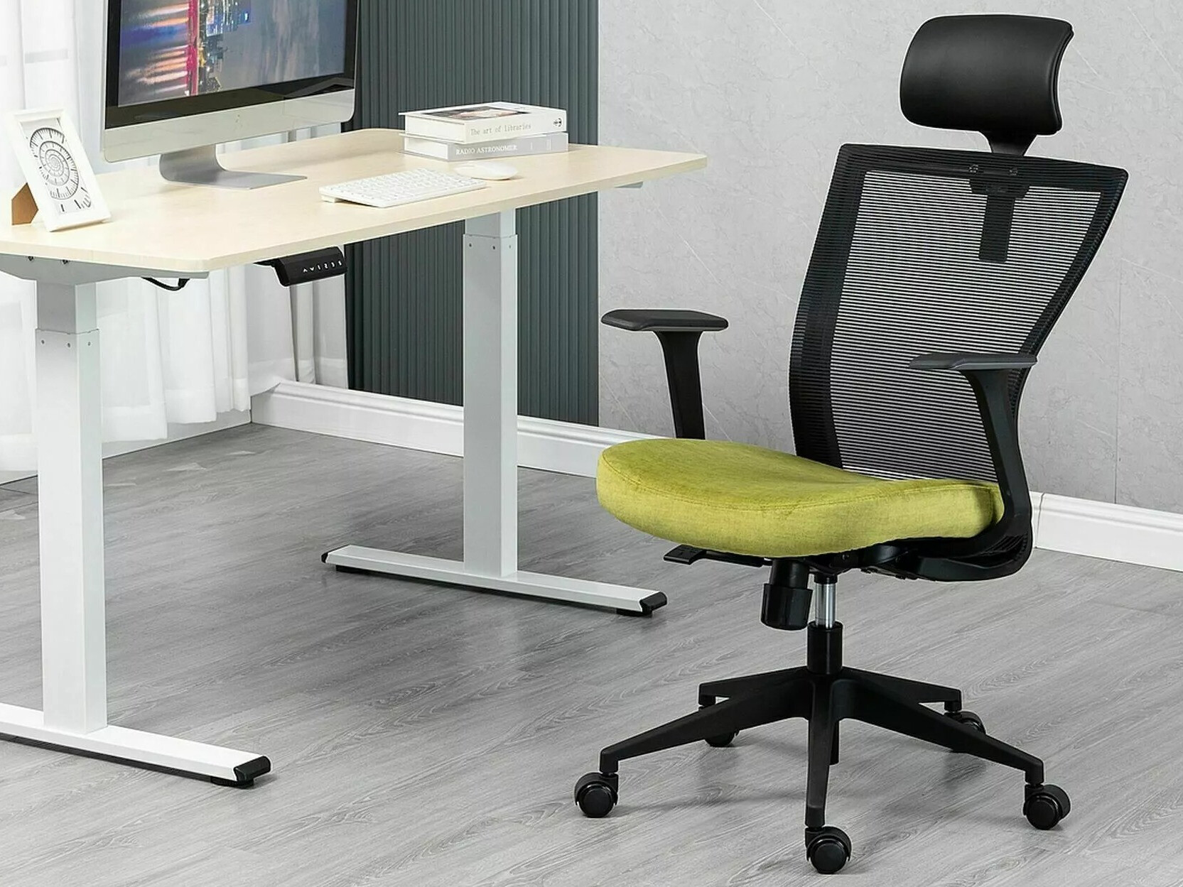 Chaise de bureau Detroit 270 (Noir + Jaune)