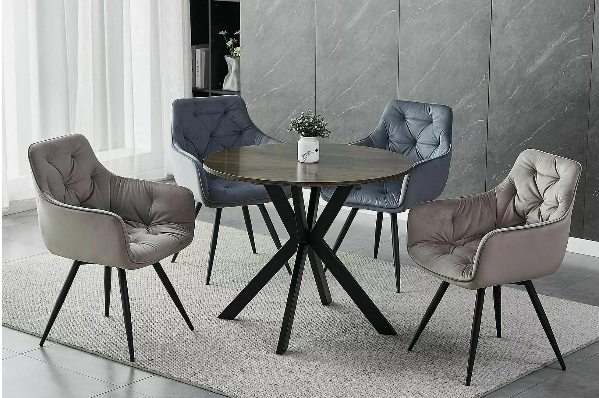 Chaise Detroit 286 (Brun clair)