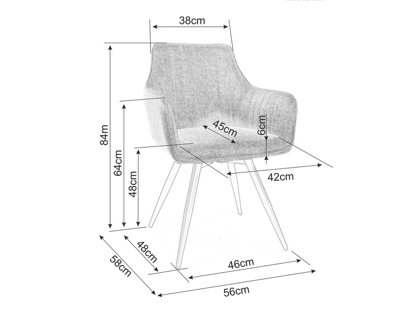 Chaise Detroit 289 (Beige)