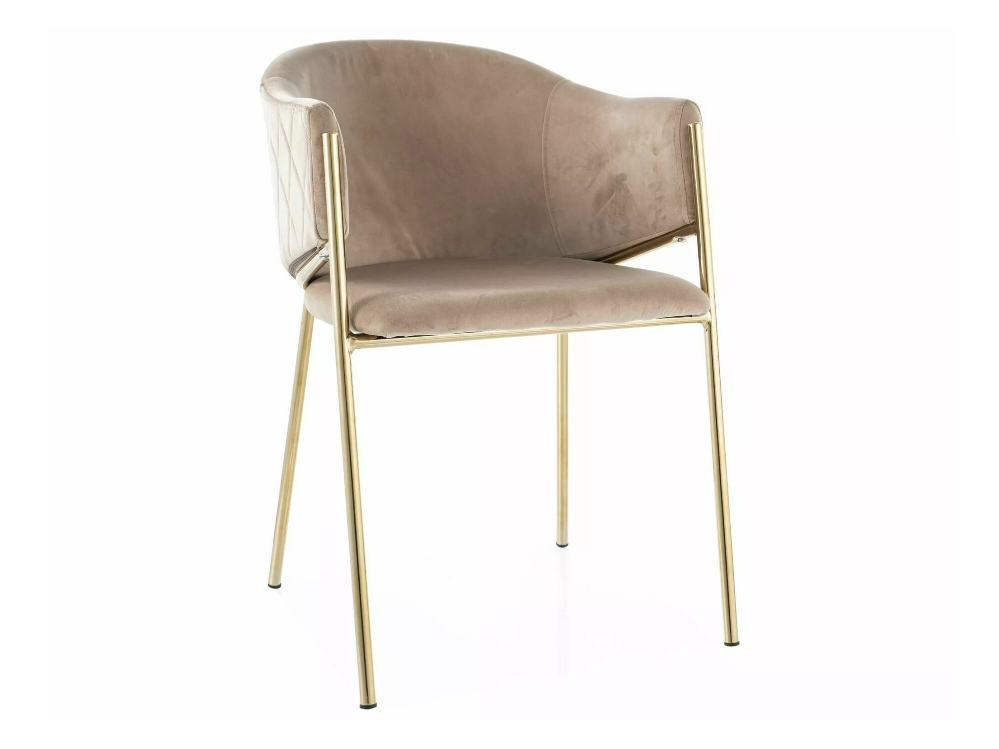 Chaise Detroit 329 (Beige + Doré)