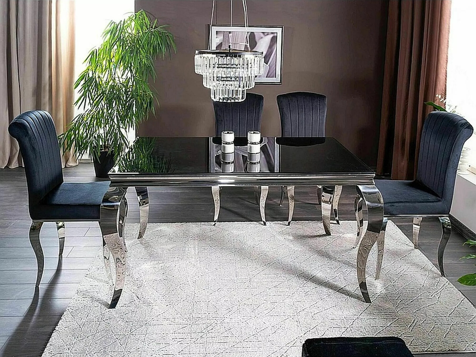 Table Detroit 323 (Noir + Argent)