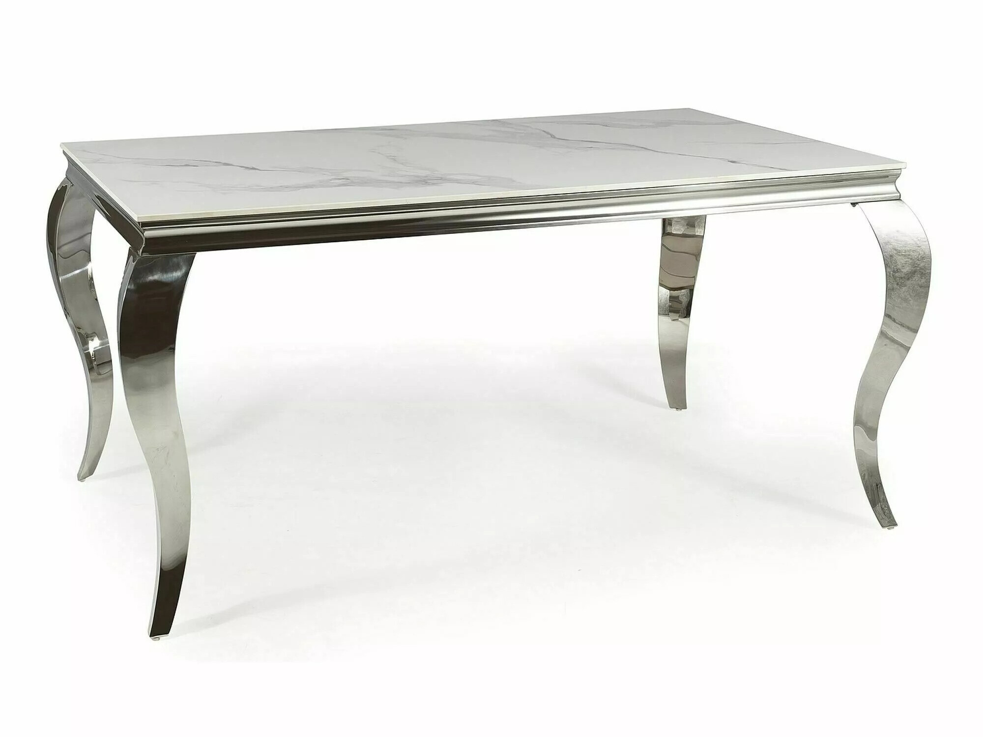 Table Detroit 325 (Argent + Marbre blanc)