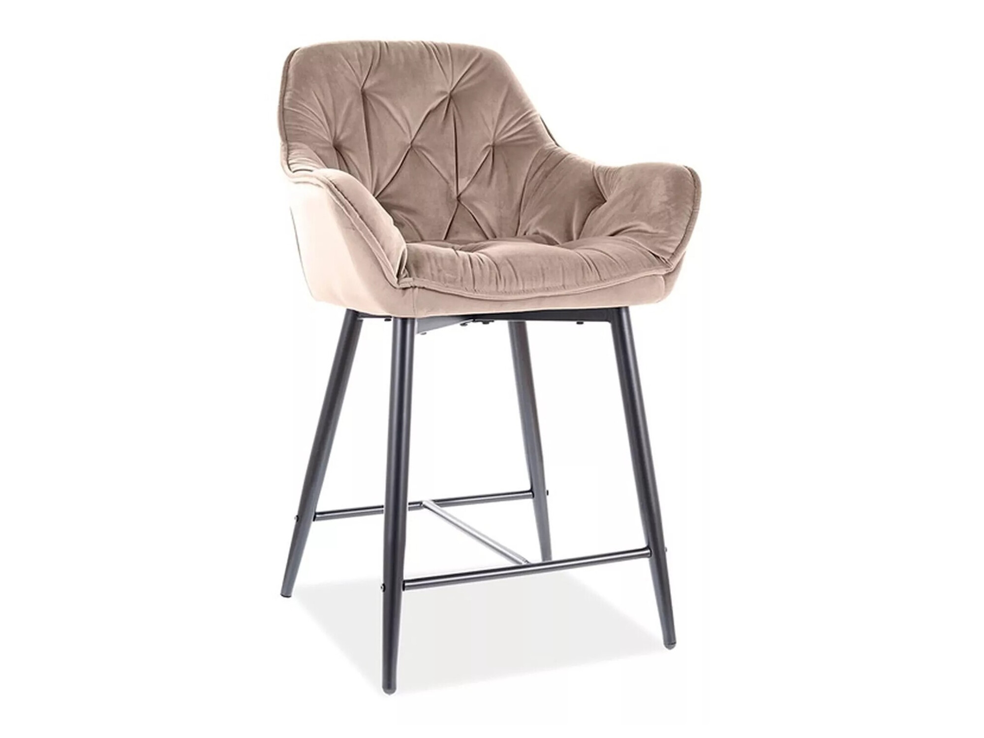 Chaise de bar mi-hauteur Detroit 362 (Beige)