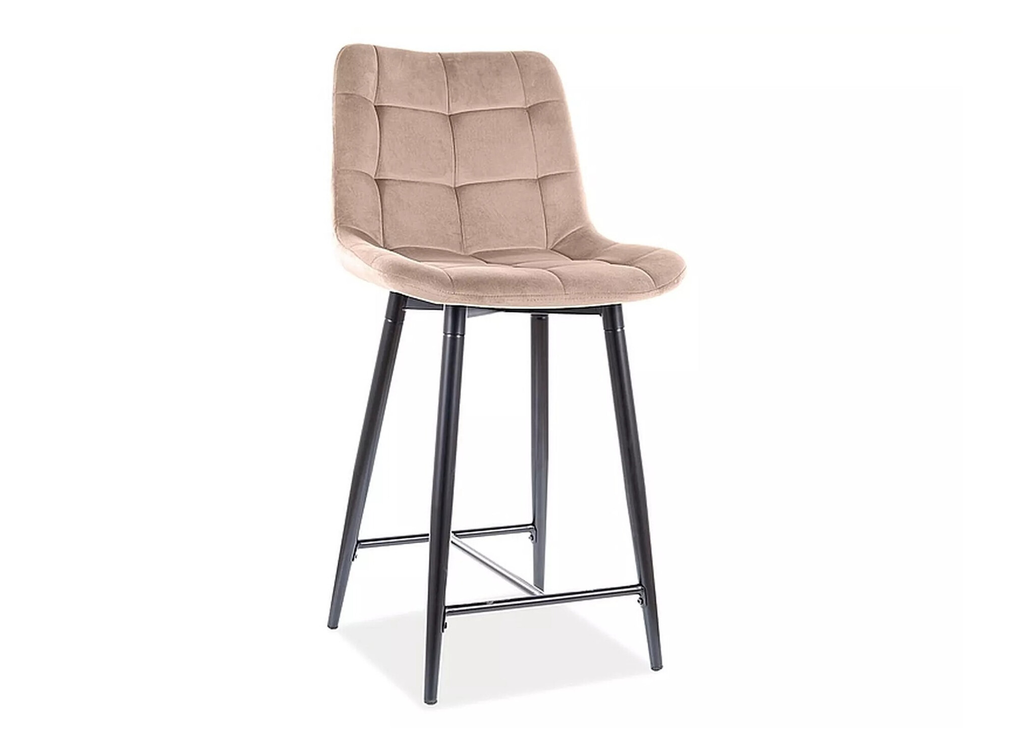 Chaise de bar mi-hauteur Detroit 393 (Beige)