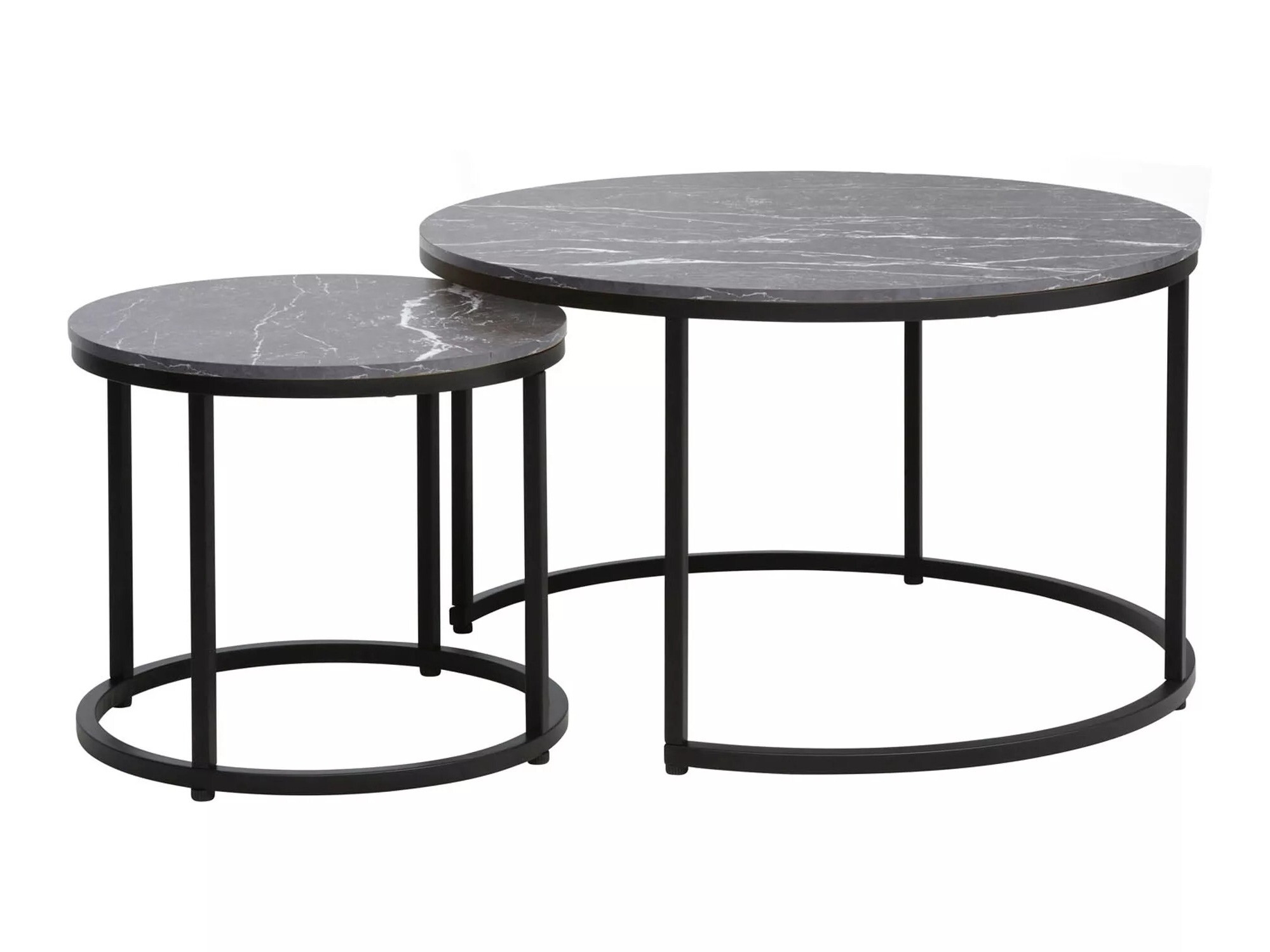 Ensemble tables basses Detroit 397 (Marbre noir)