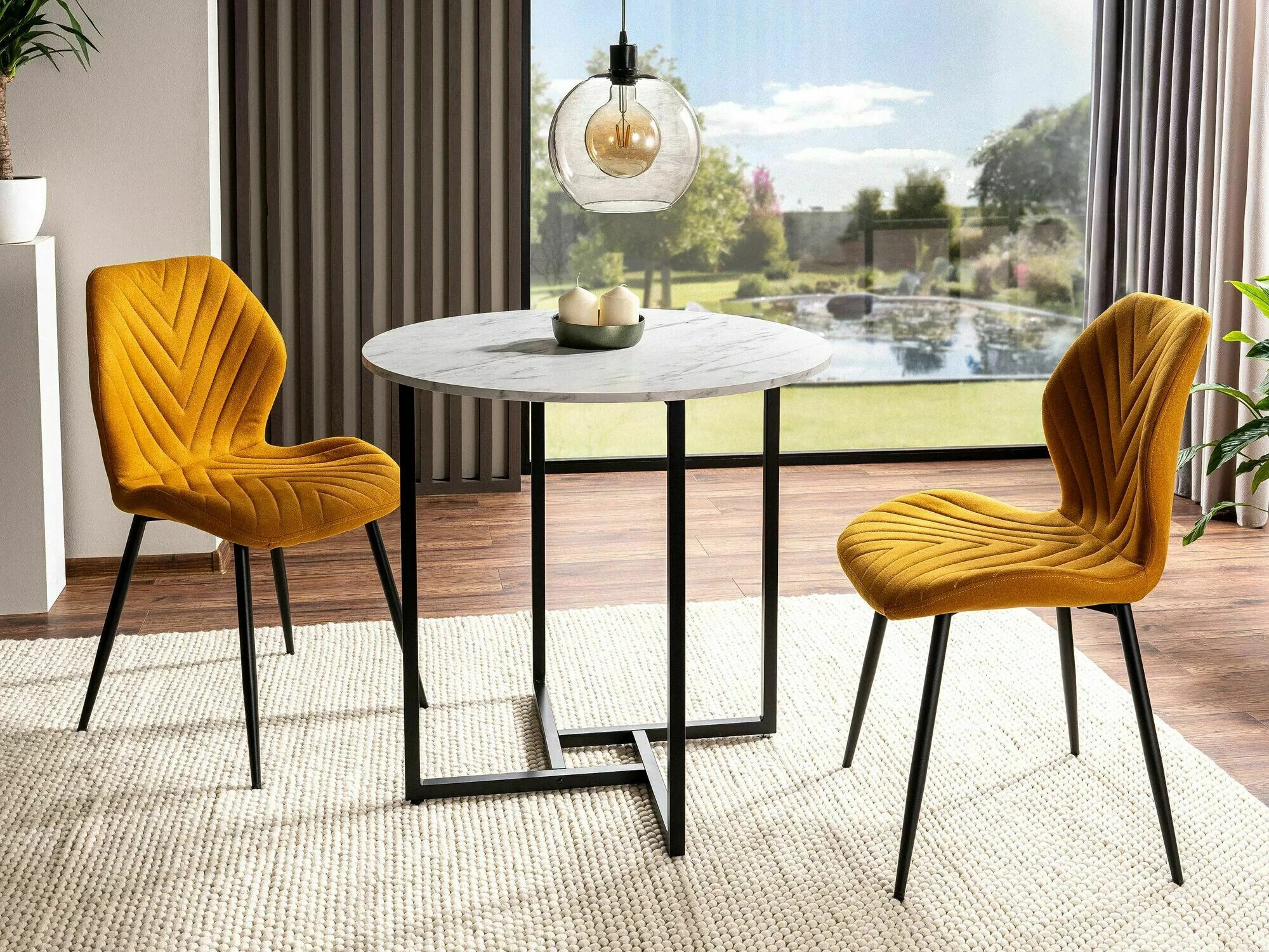 Table Detroit 386 (Marbre blanc)