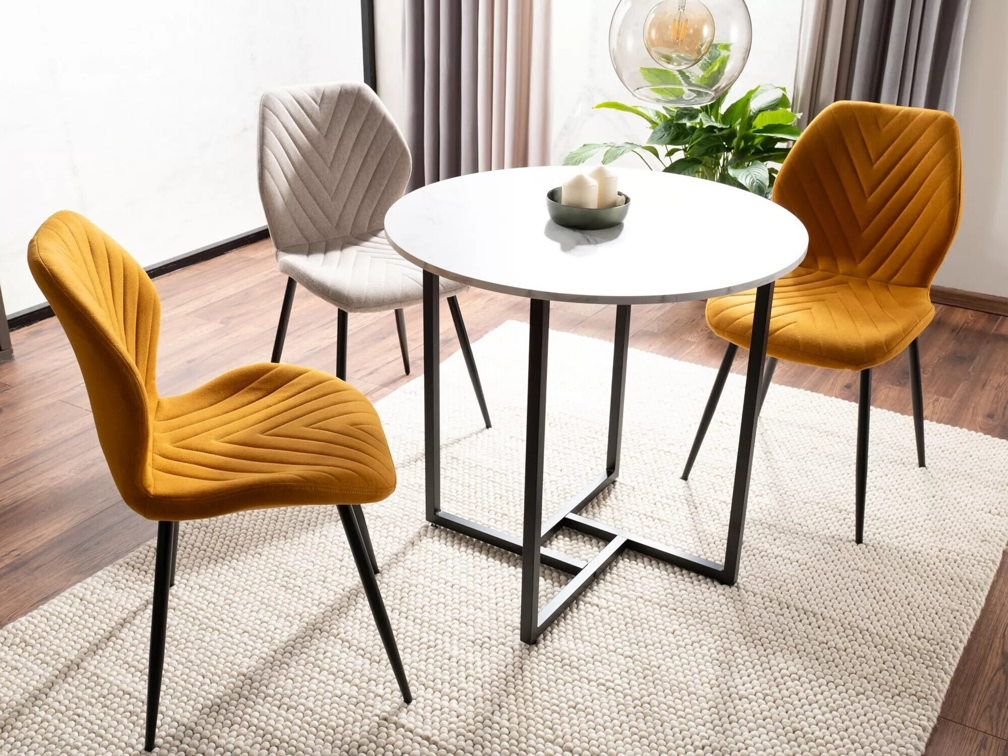 Table Detroit 386 (Marbre blanc)