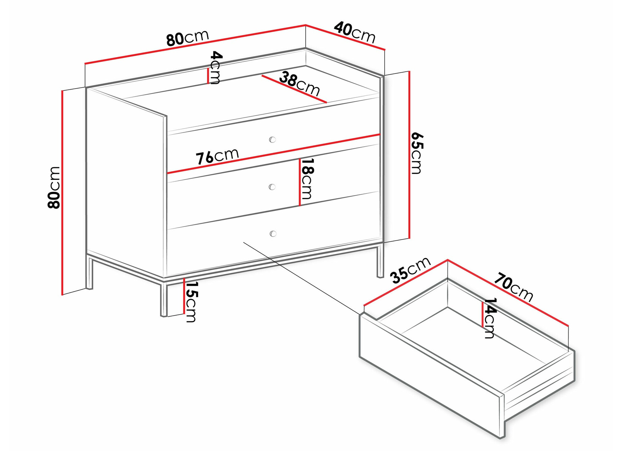 Commode Comfivo Apicula I (Gris)