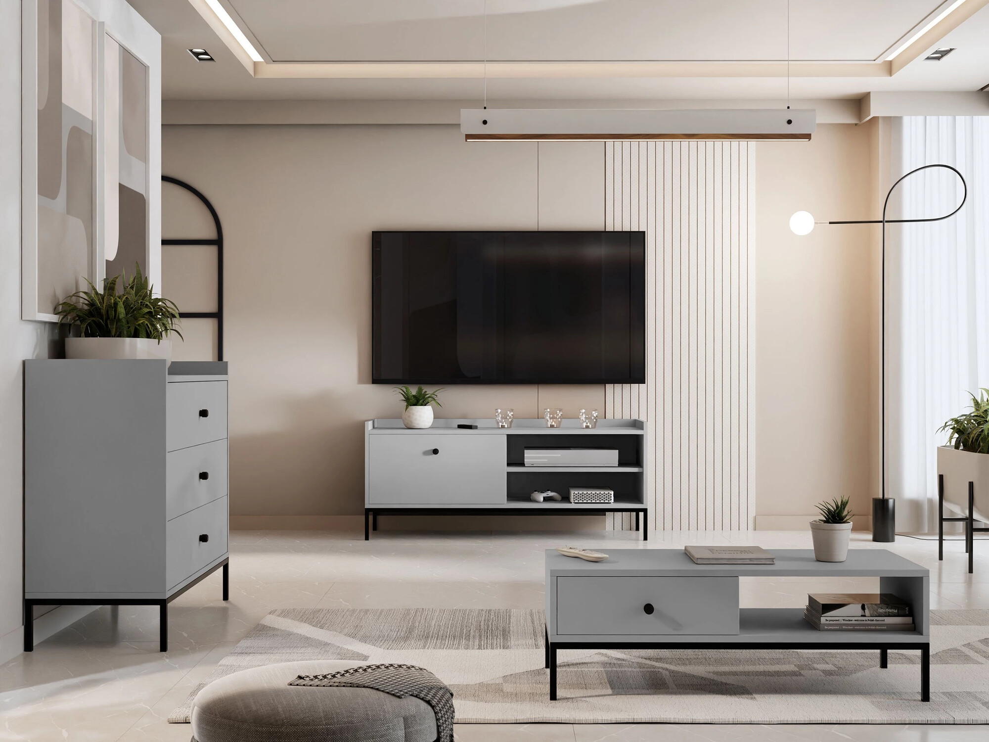 Commode Comfivo Apicula I (Gris)