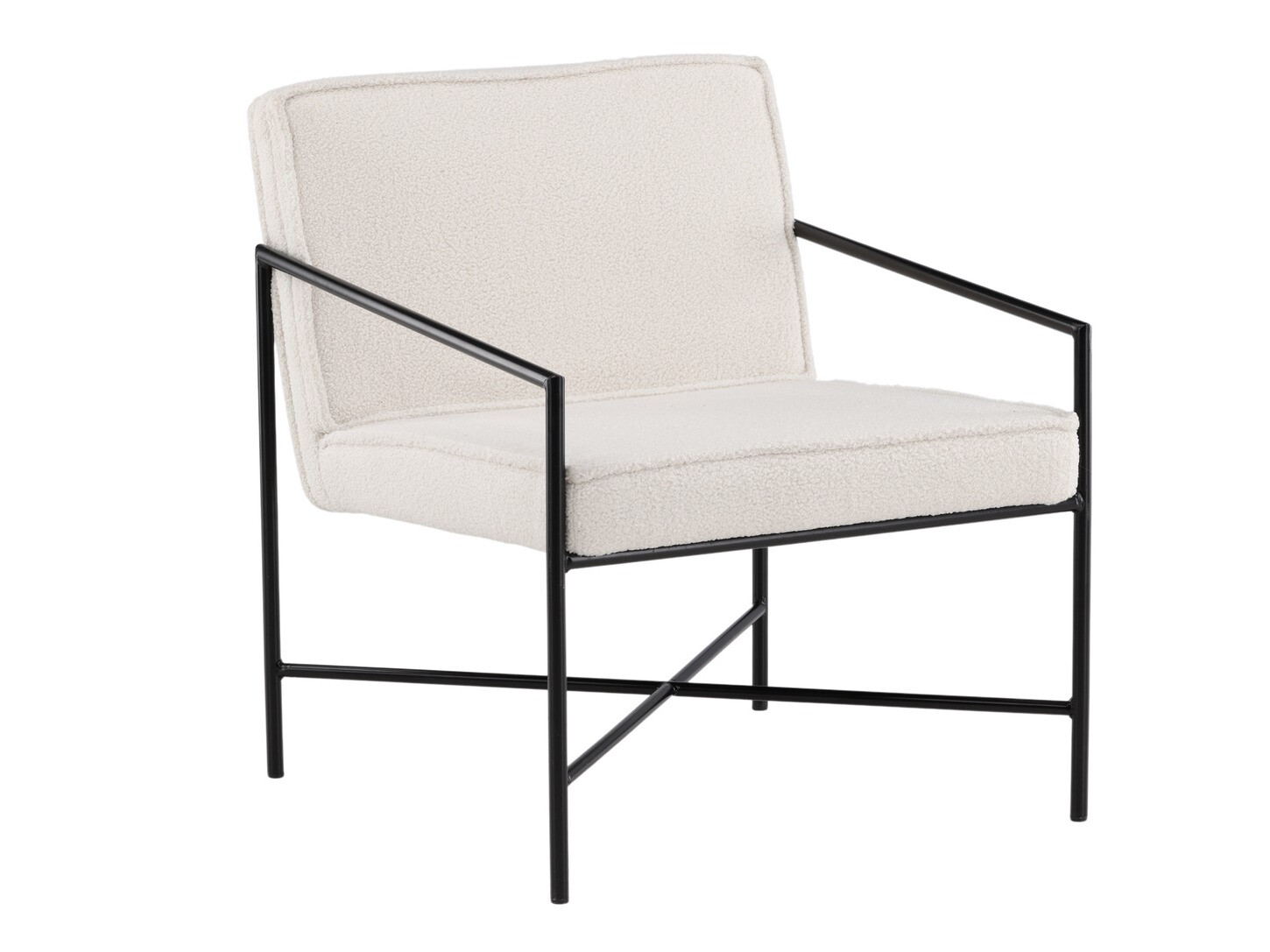 Fauteuil Dallas 1707 (Crème + Noir)