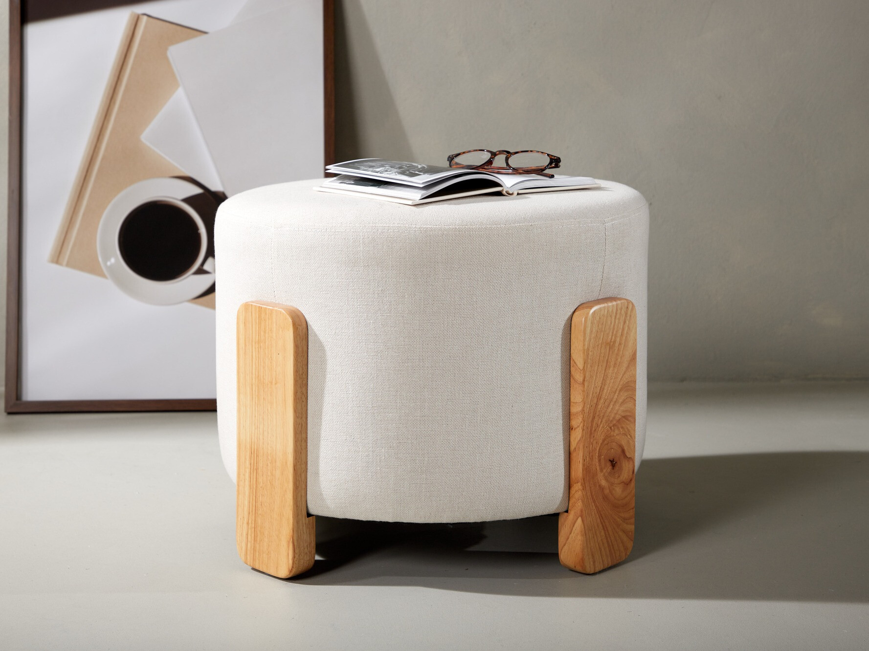 Pouf Dallas 3199 (Blanc)