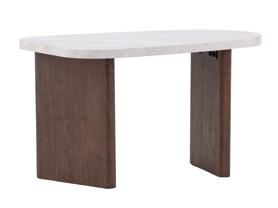 Table basse Dallas 4214 (Gris clair + Marron)