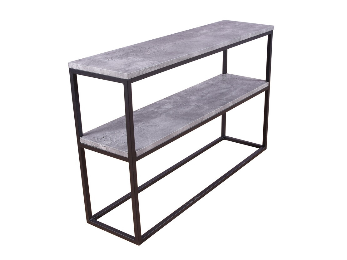Console Dallas 2521 (Béton + Noir)