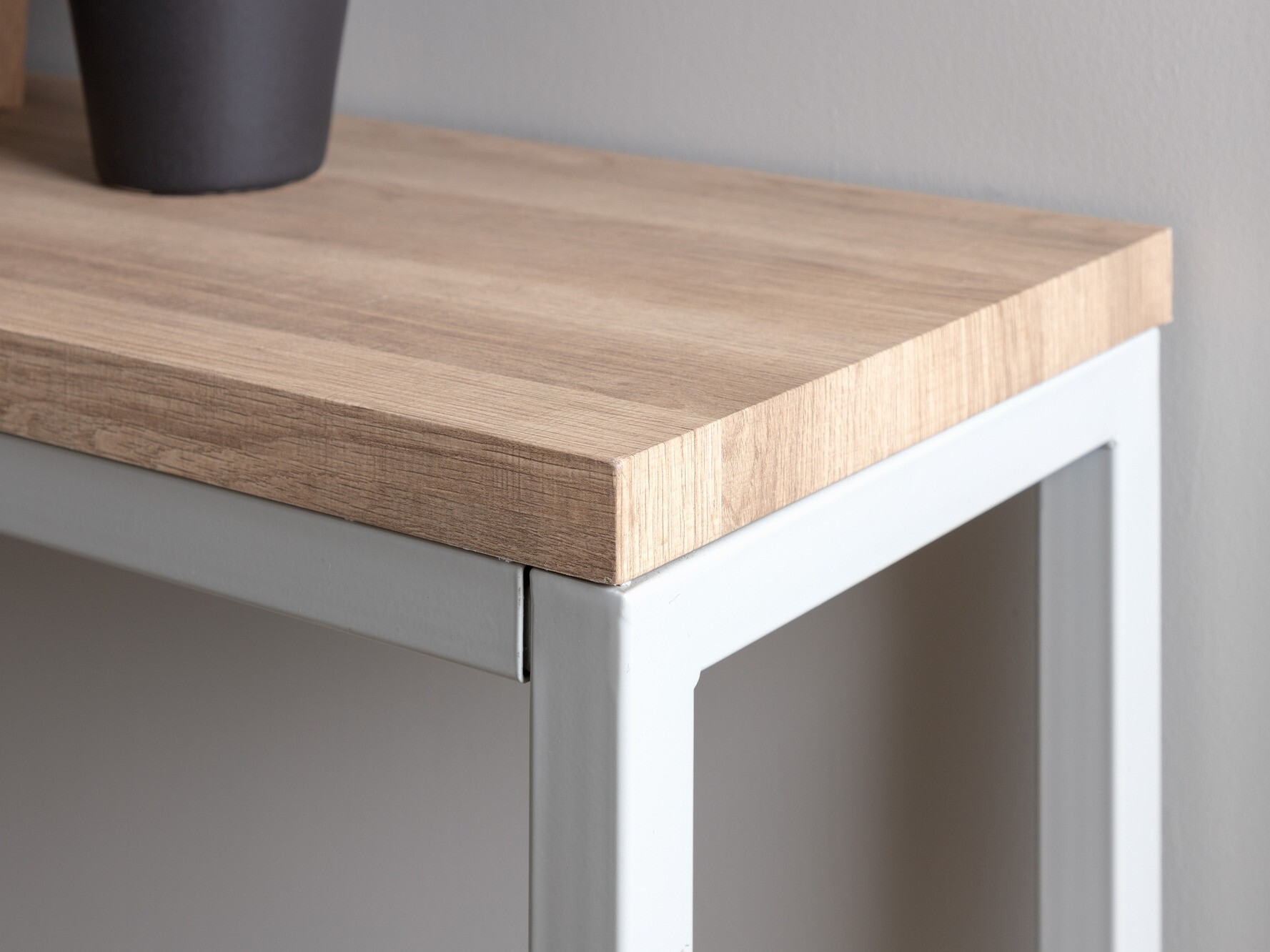 Console Dallas 2468 (Gris + Clair bois)