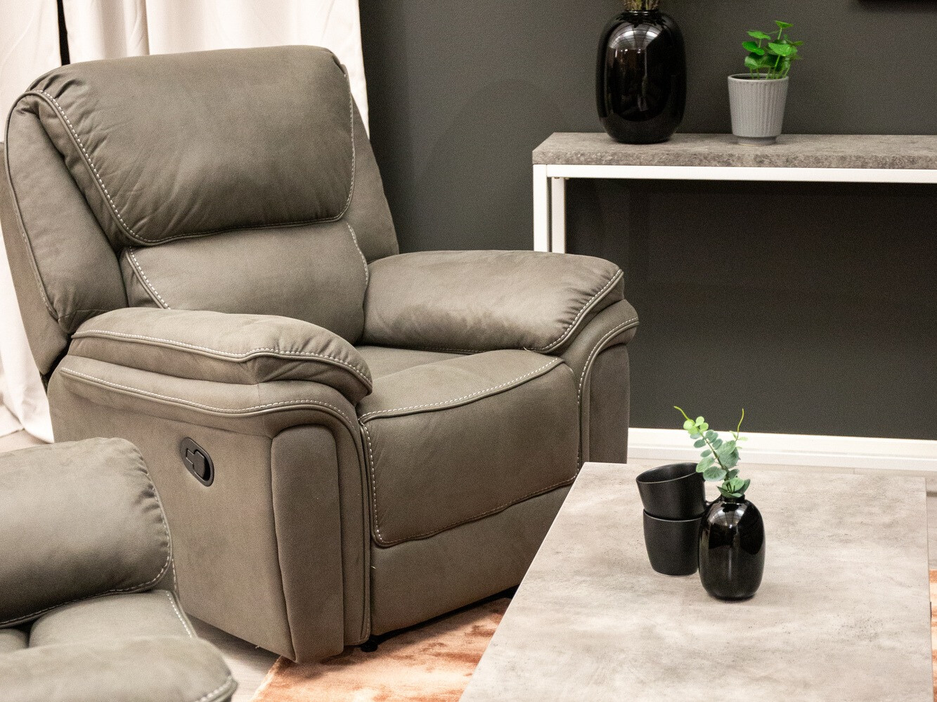 Fauteuil relax Dallas 4725 (Gris)