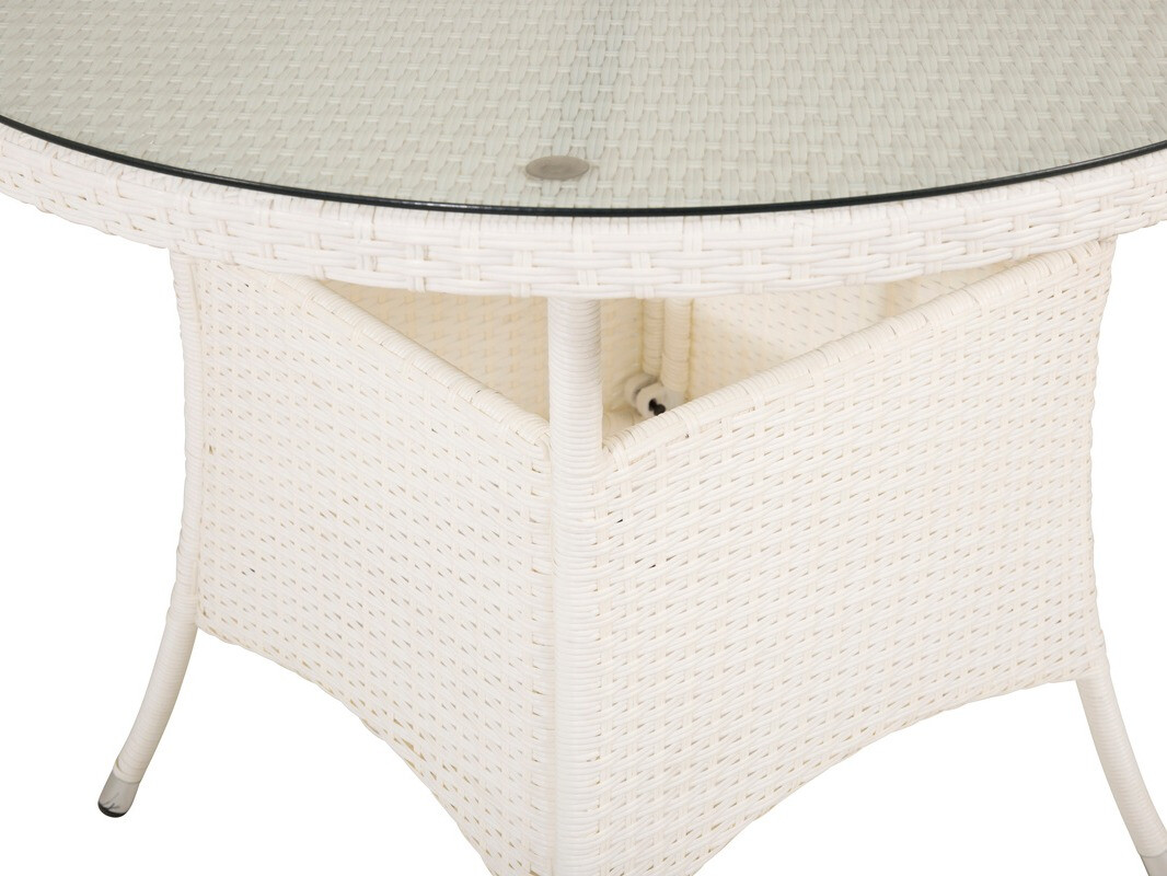 Table de jardin Dallas 666 (Blanc)