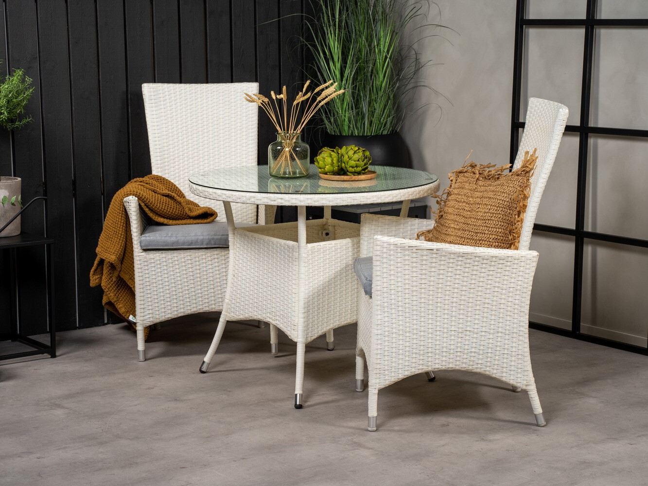 Table de jardin Dallas 666 (Blanc)