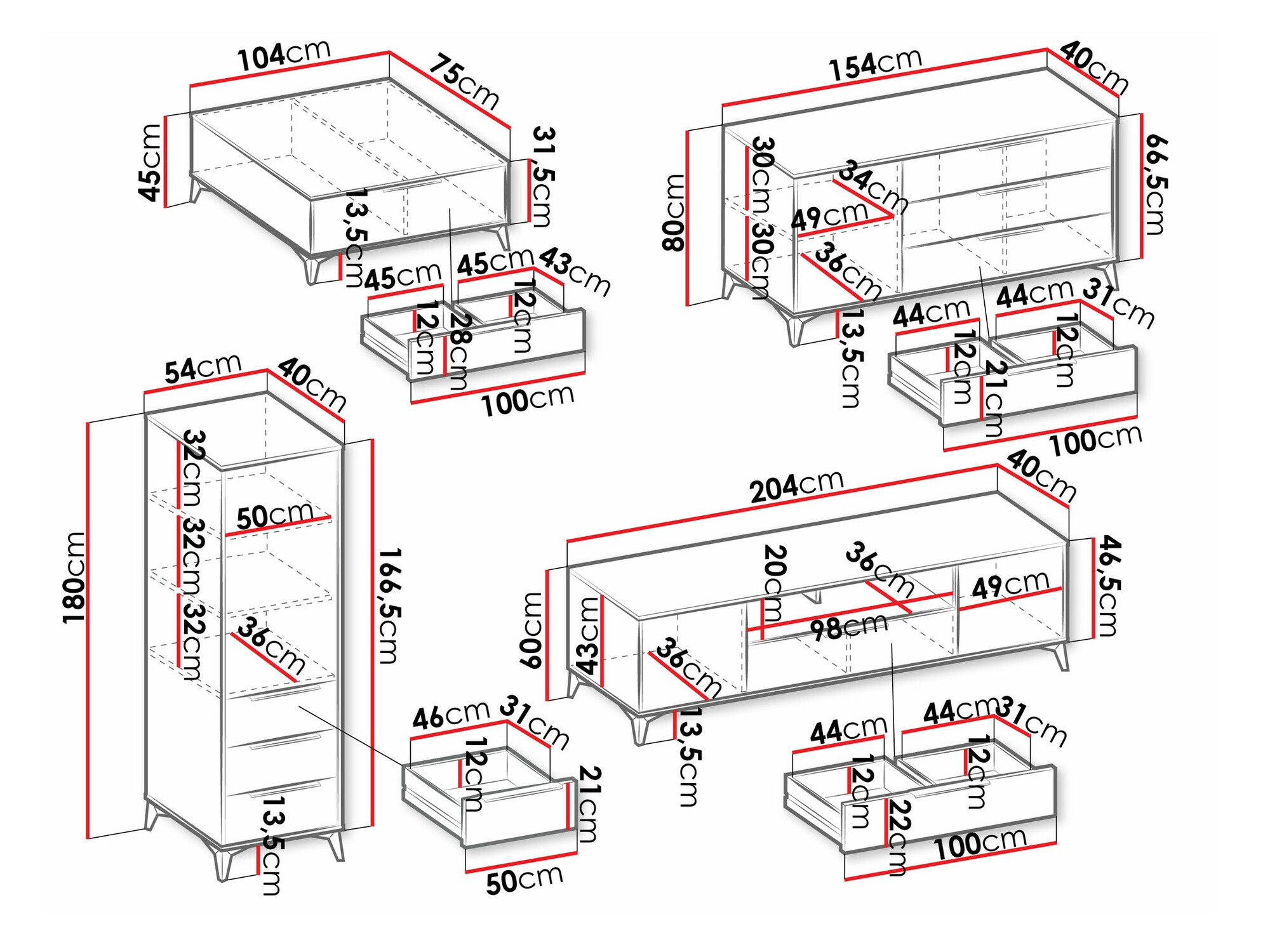 Ensemble de salon Comfivo Citrus