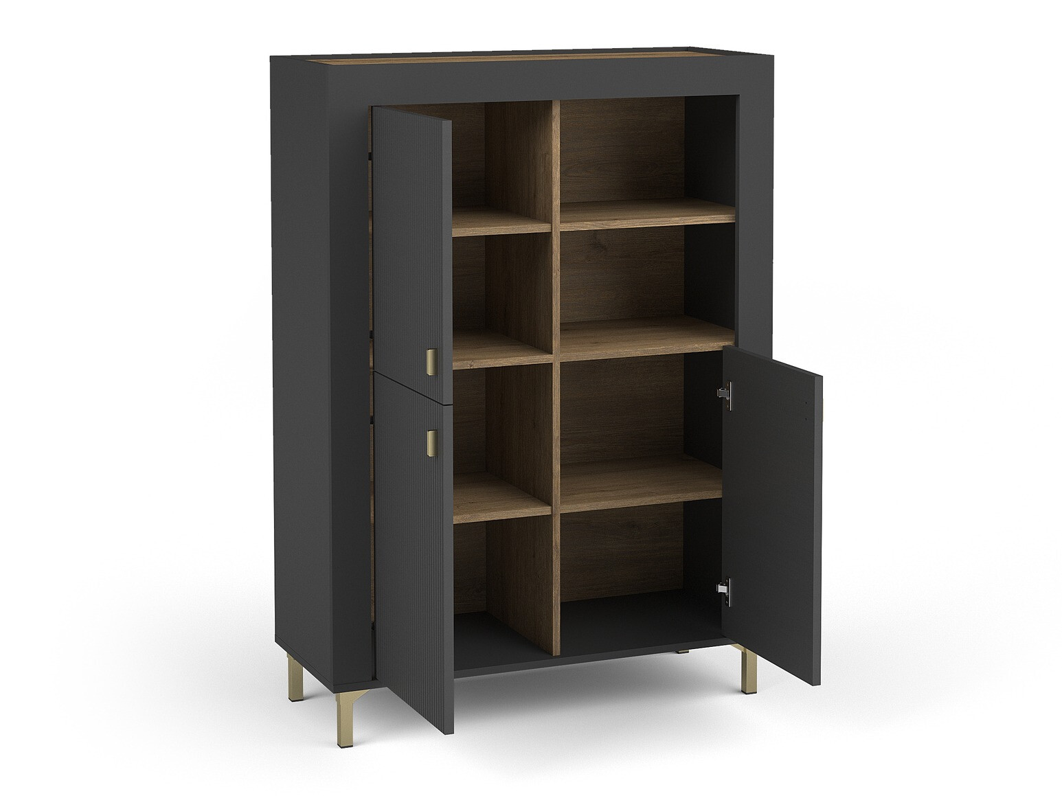 Étagère Mormavu 105 (Noir mat)