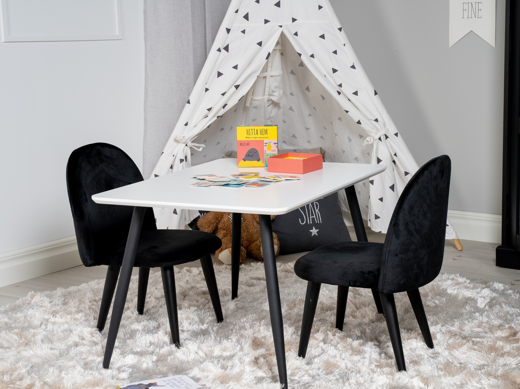Chaise pour enfant Dallas 165 (Noir)