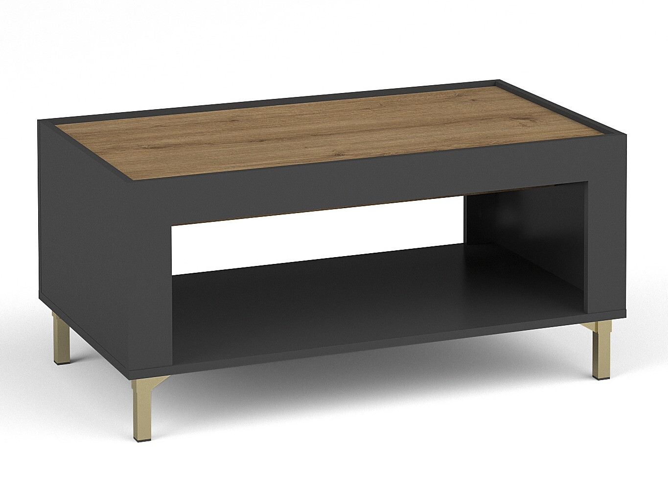 Table basse Mormavu 107 (Noir mat)